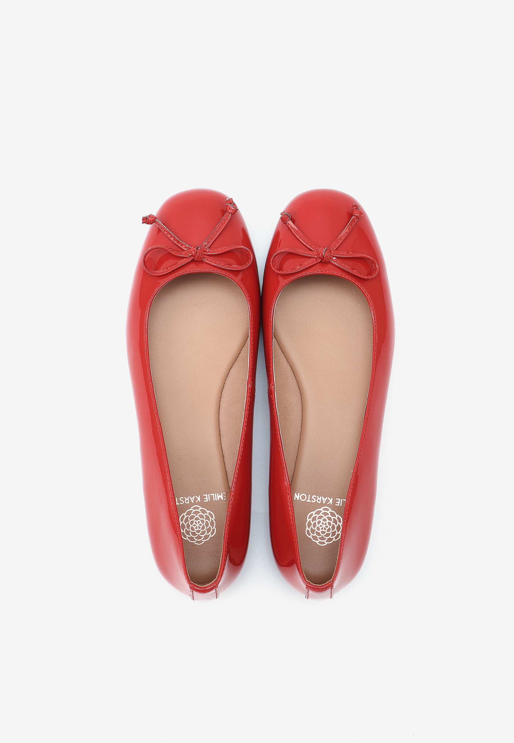 BALLERINES JULINE - VERNI ROUGE