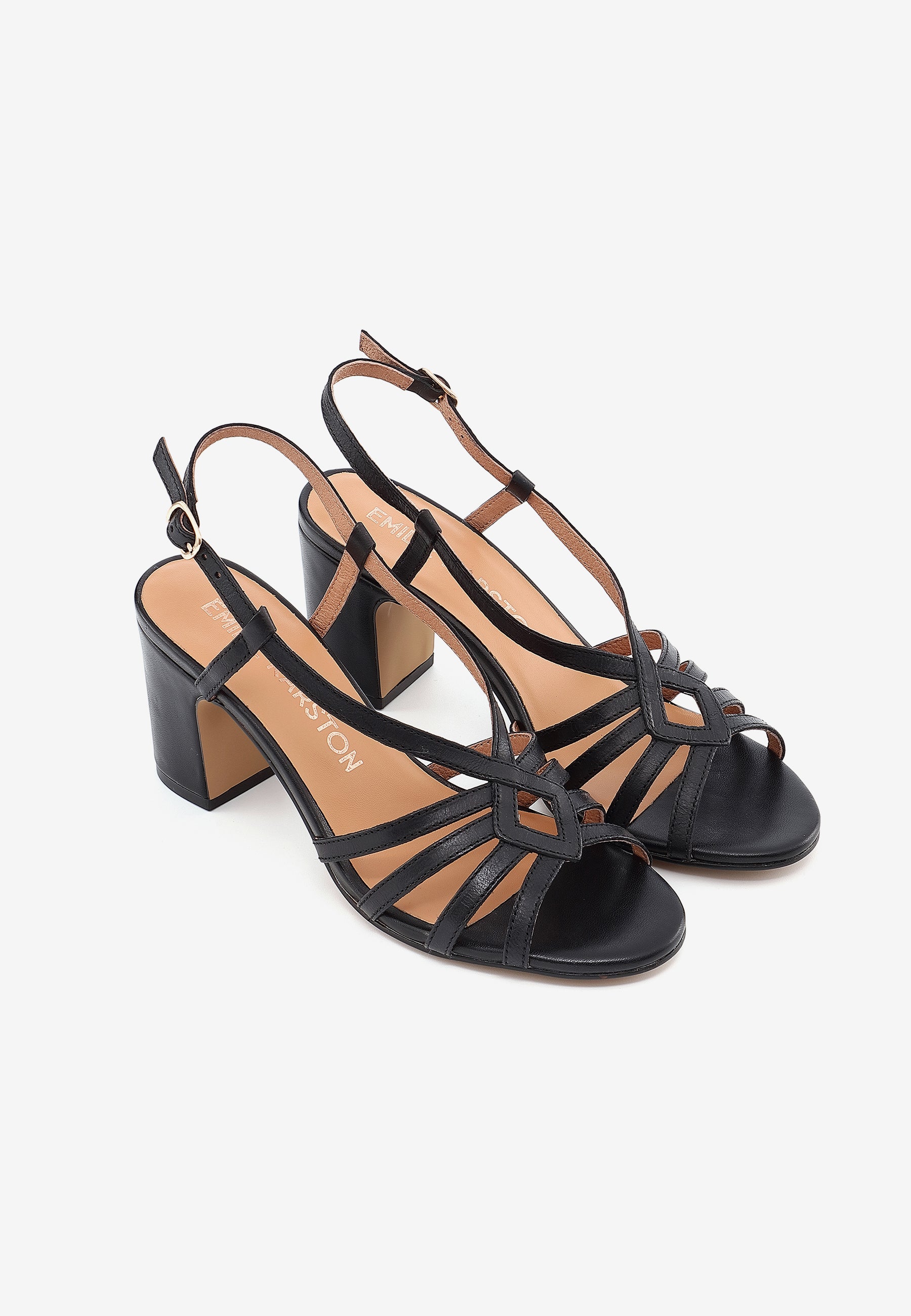 SANDALES À TALONS LOUANE - NOIR