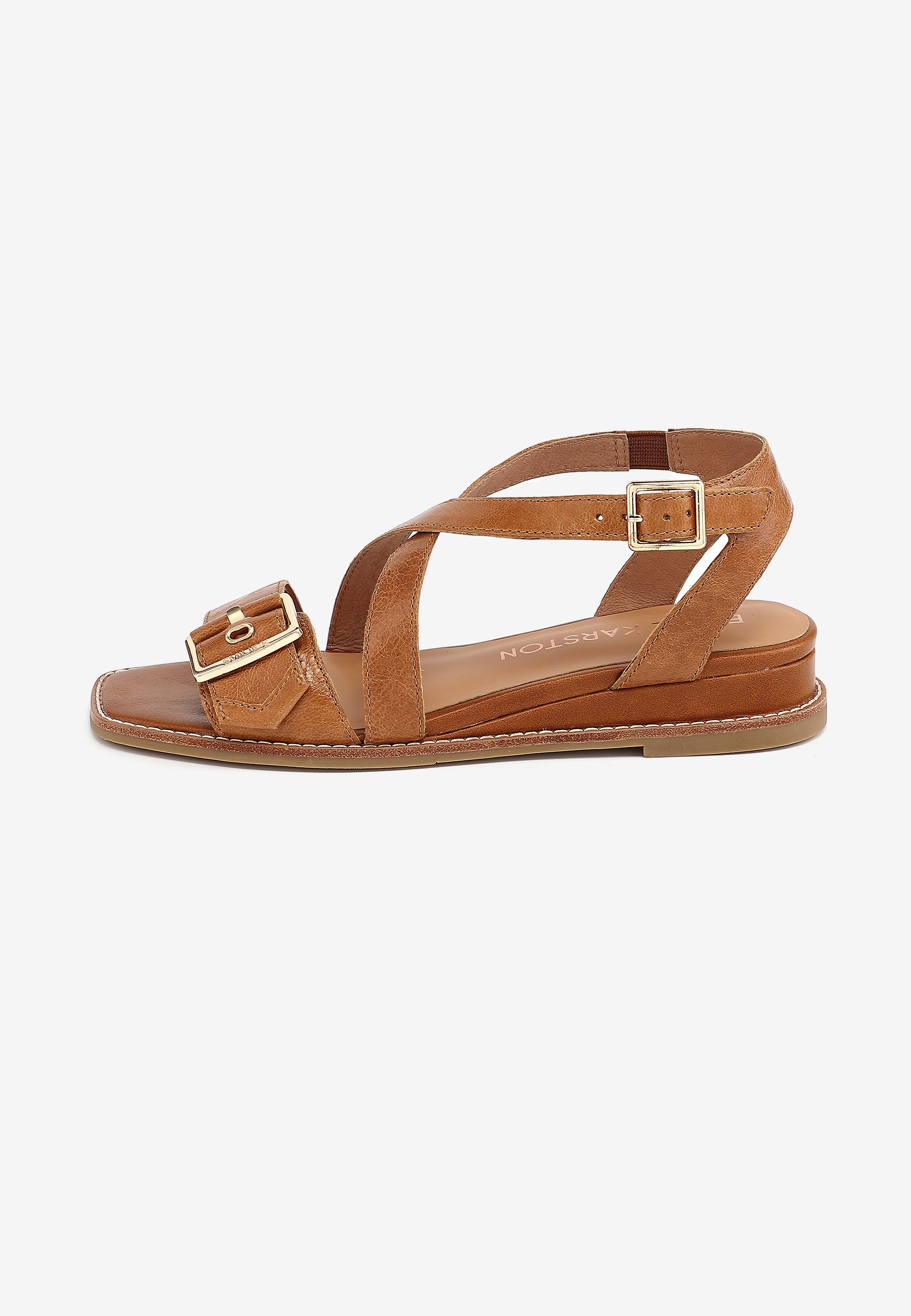 SANDALES LUCIE - COGNAC