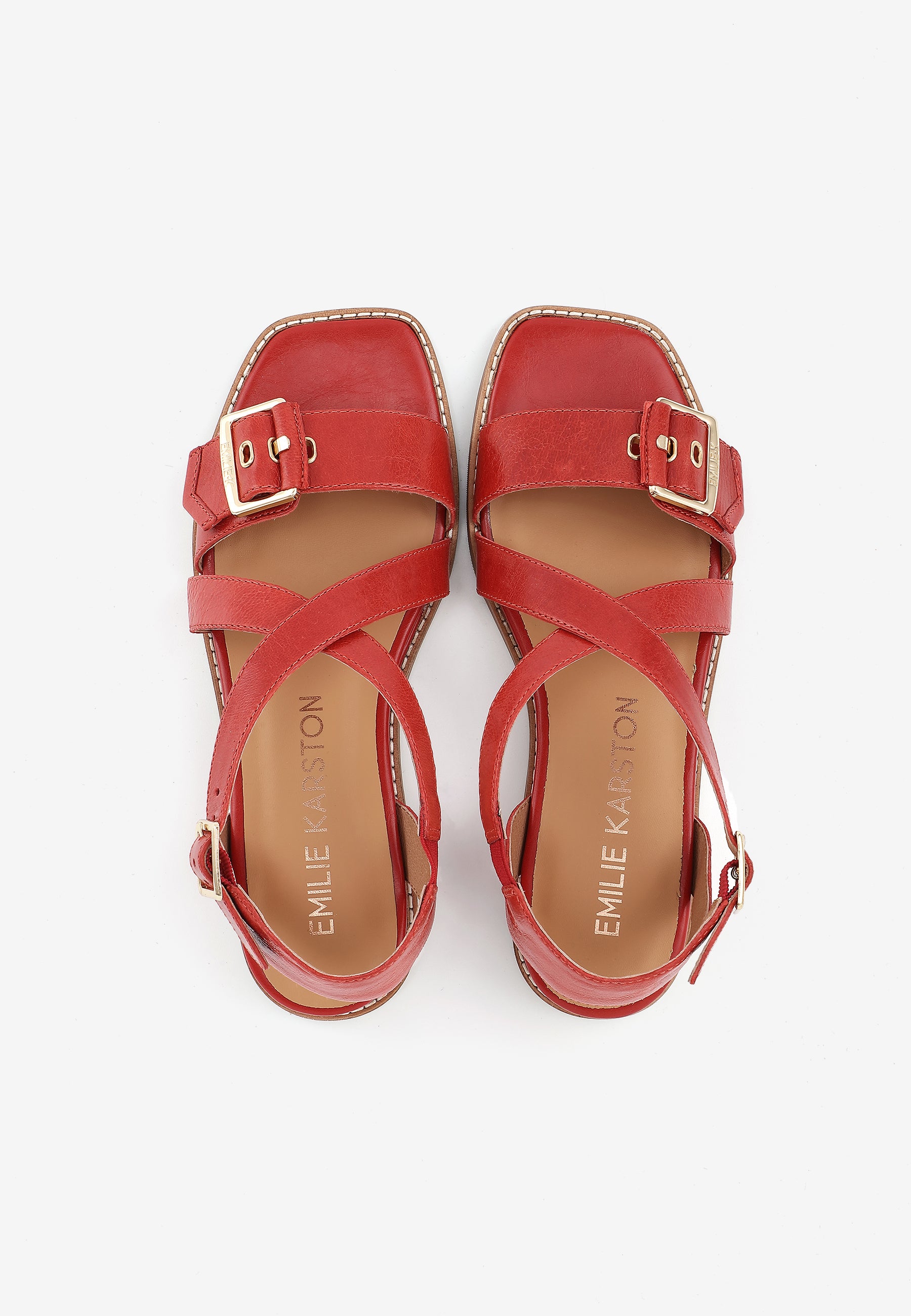 SANDALES LUCIE - ROUGE