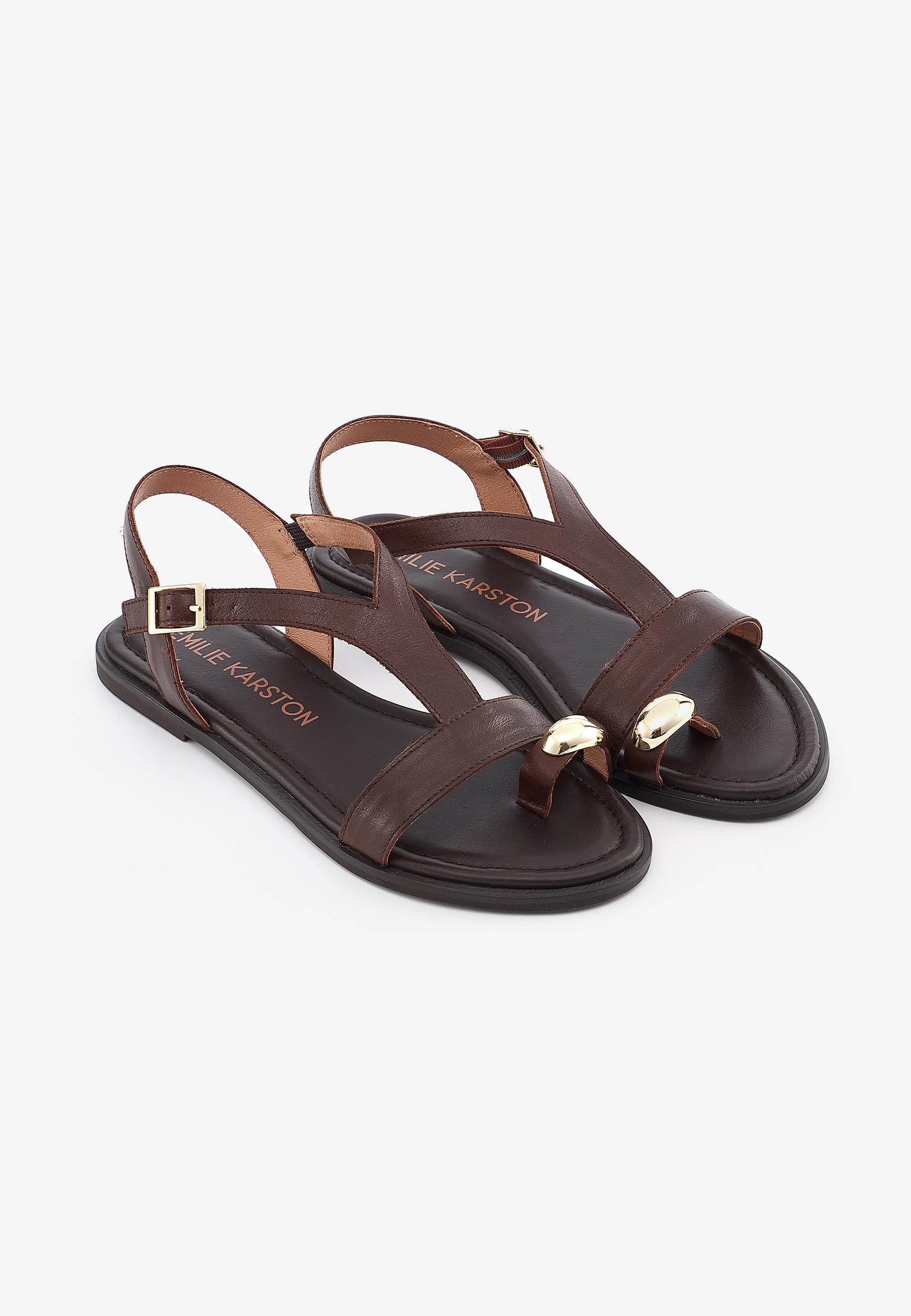 SANDALES PLATES LYNDA - CAMEL