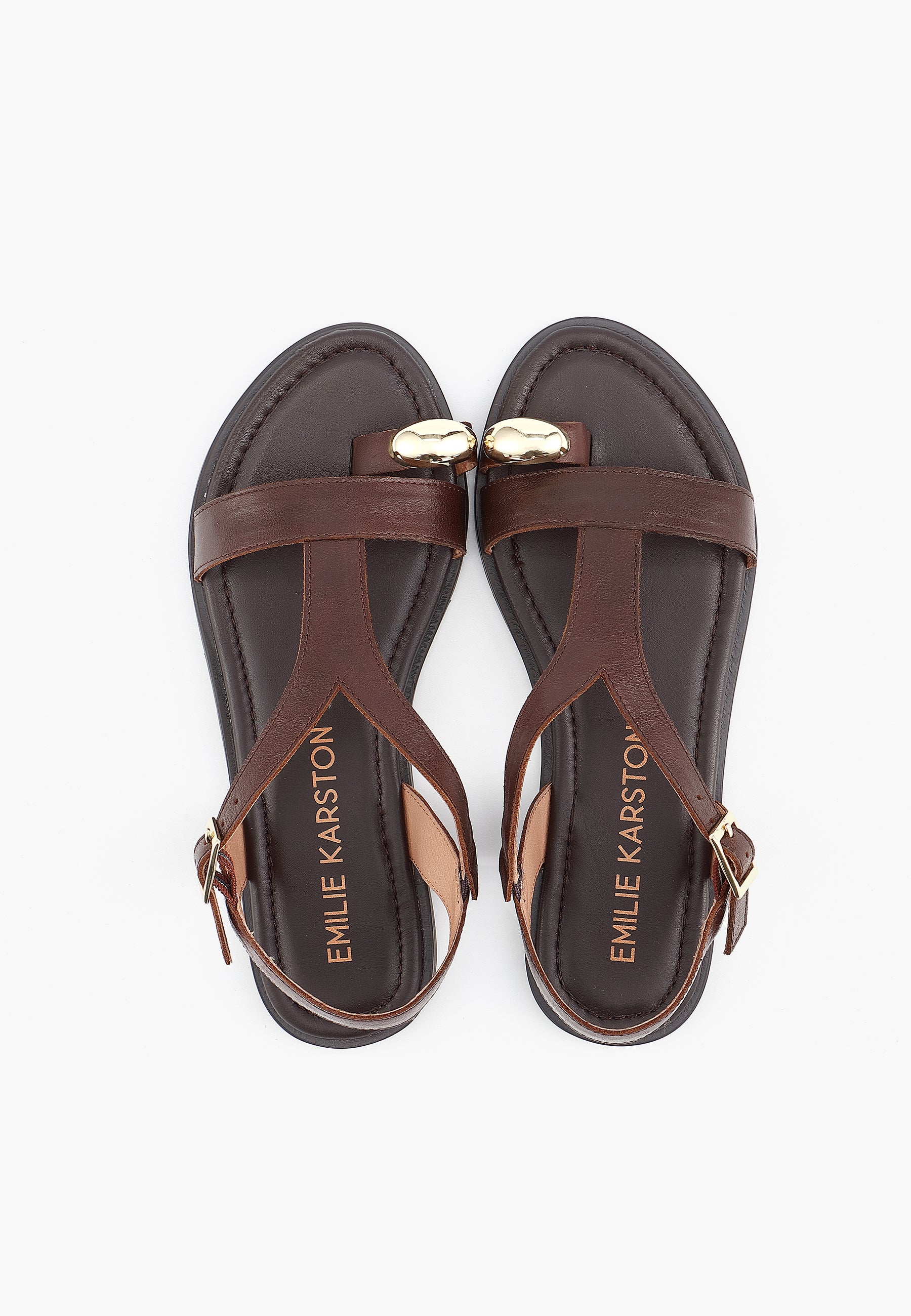 SANDALES PLATES LYNDA - CAMEL