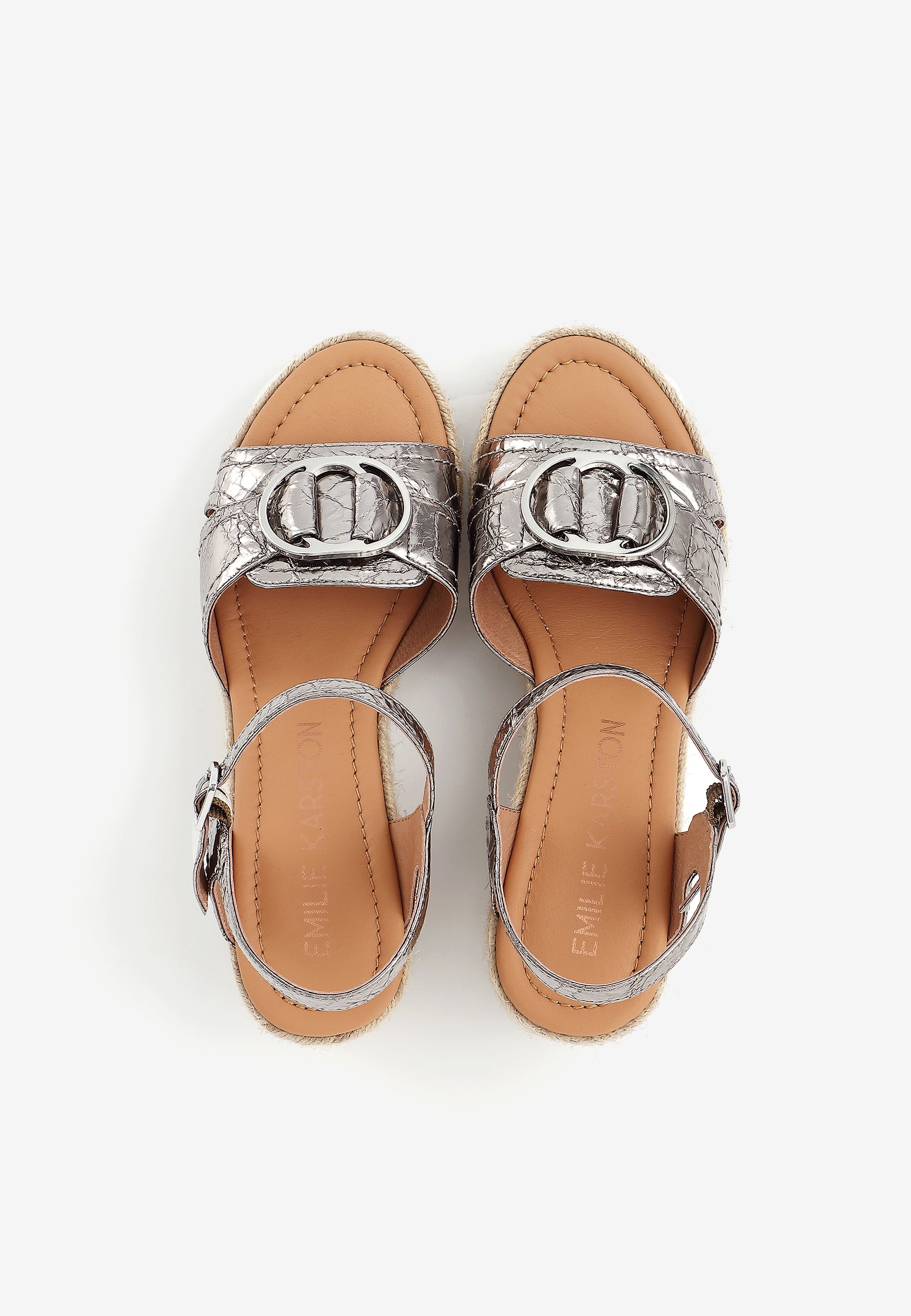SANDALES COMPENSÉES MARIA - ARGENT