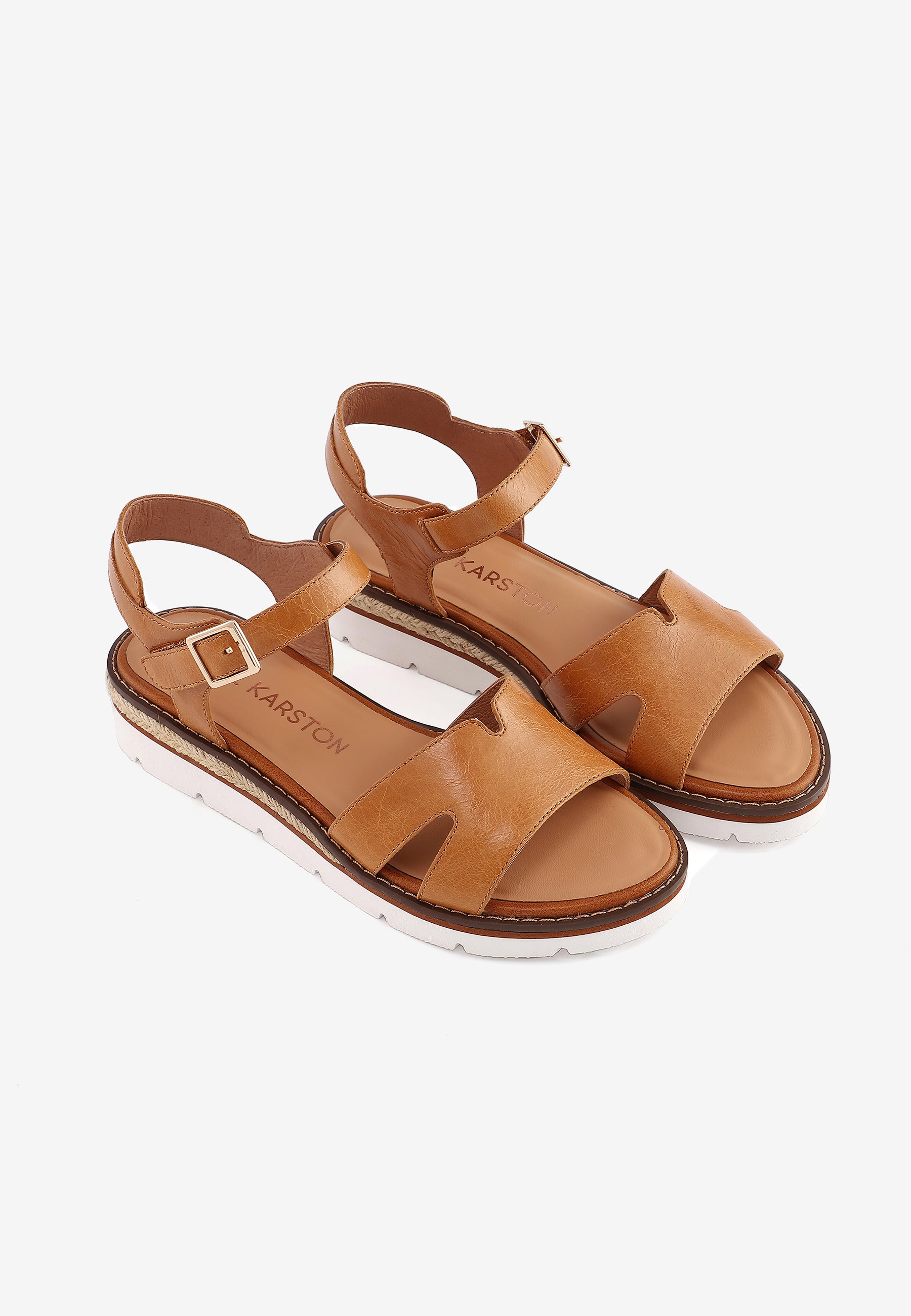 SANDALES MARION - COGNAC