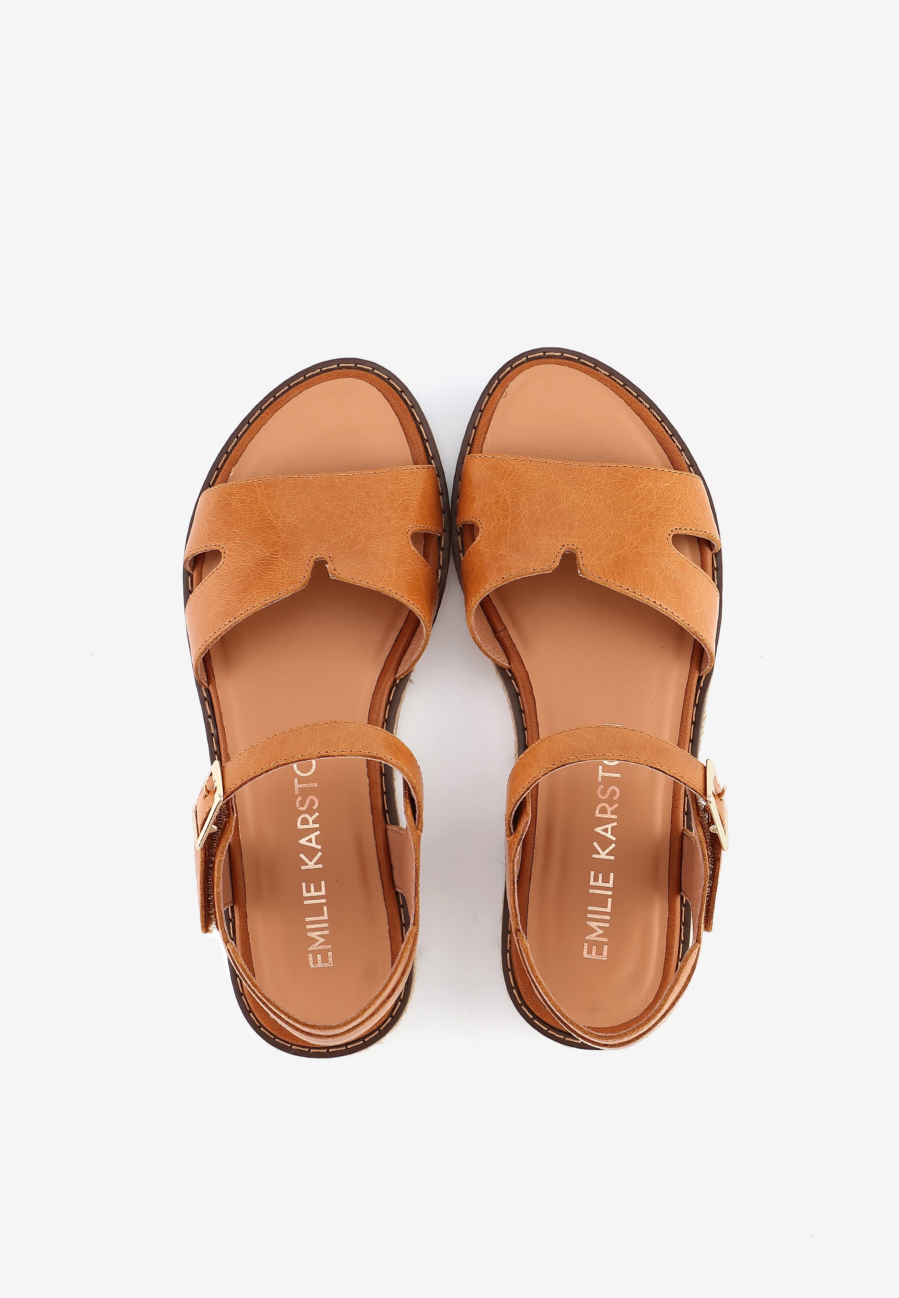 SANDALES MARION - COGNAC