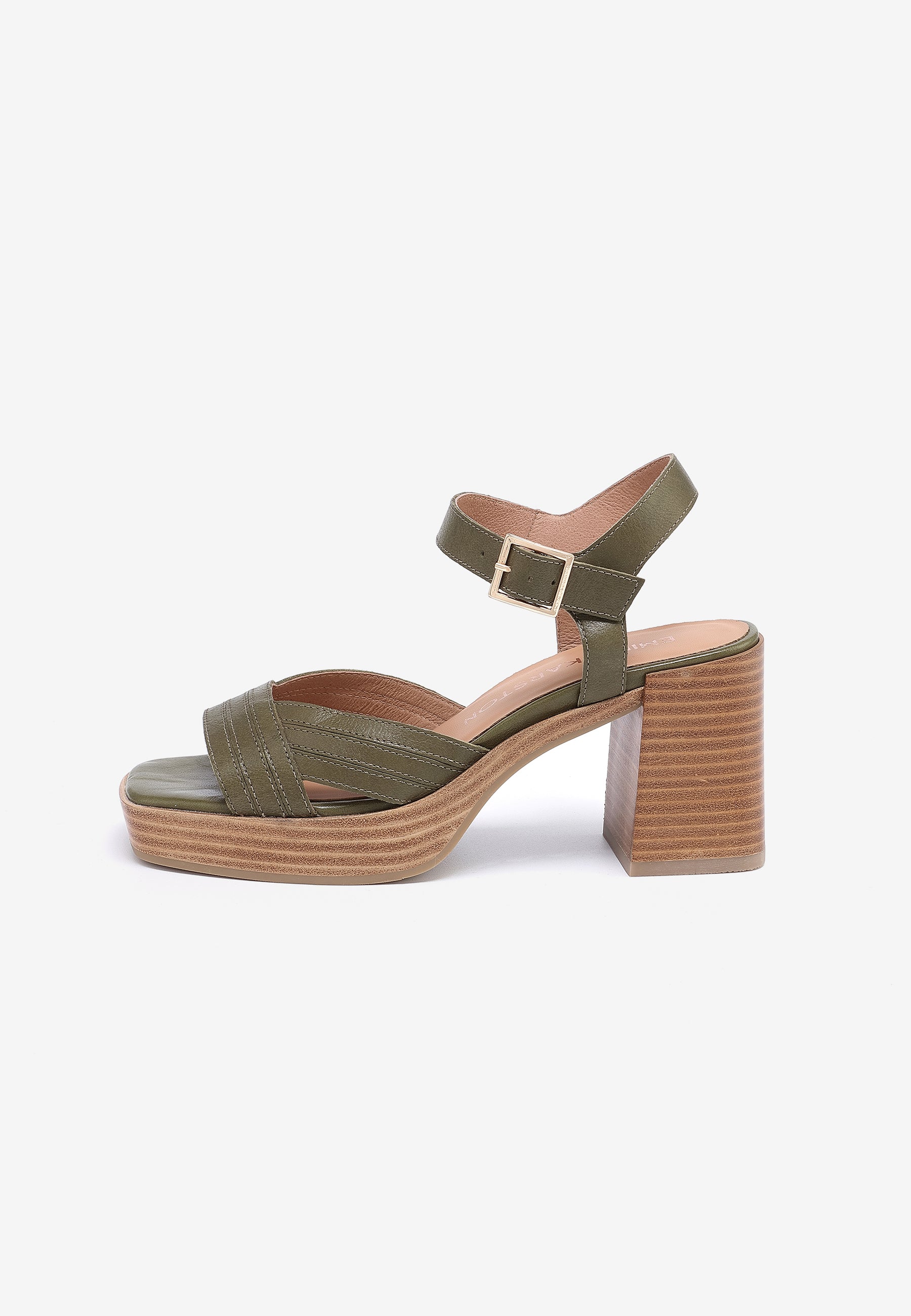 SANDALES À TALONS MELINA - VERT