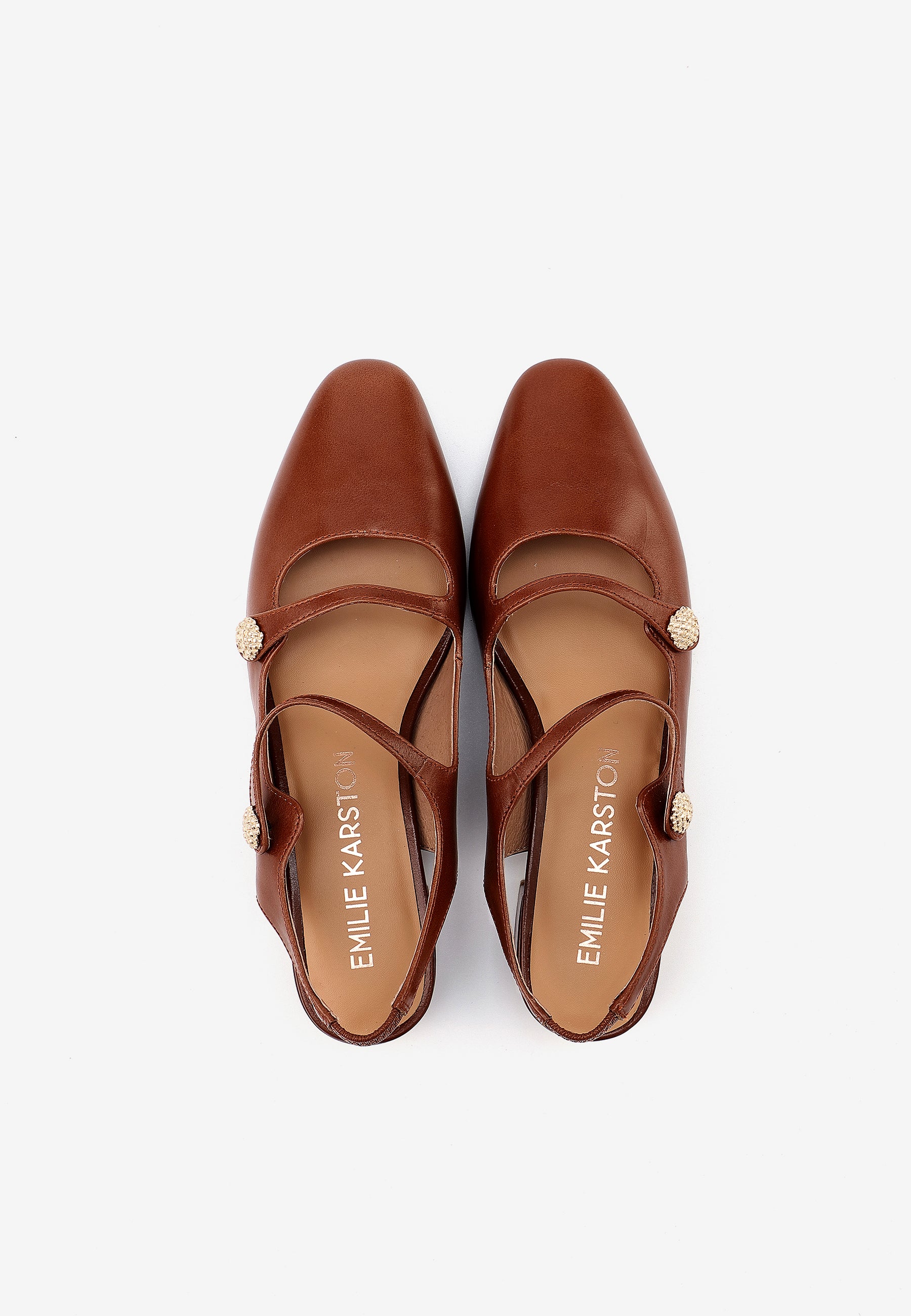 ESCARPINS MIA - COGNAC