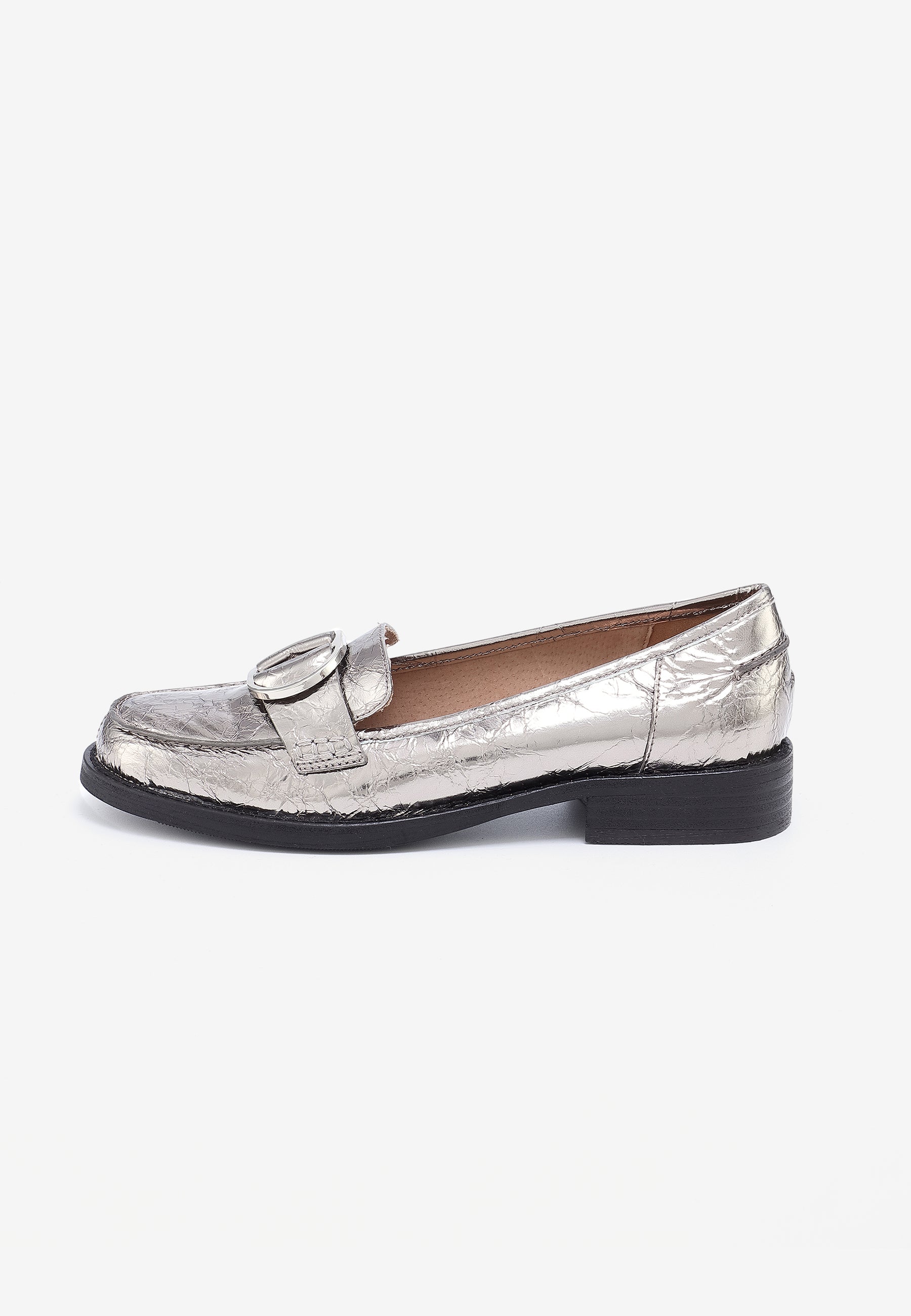 MOCASSINS NORA - ARGENT