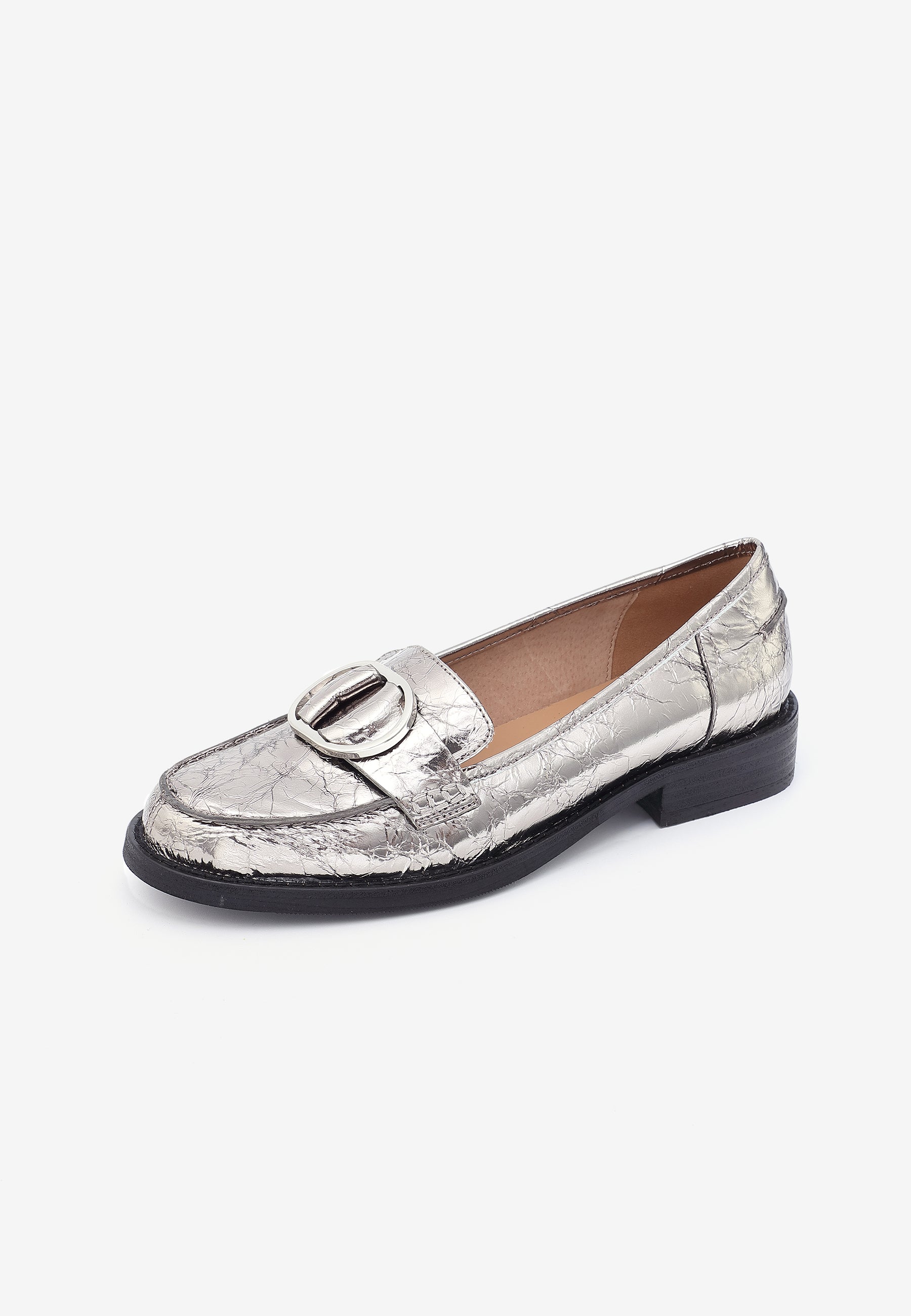 MOCASSINS NORA - ARGENT