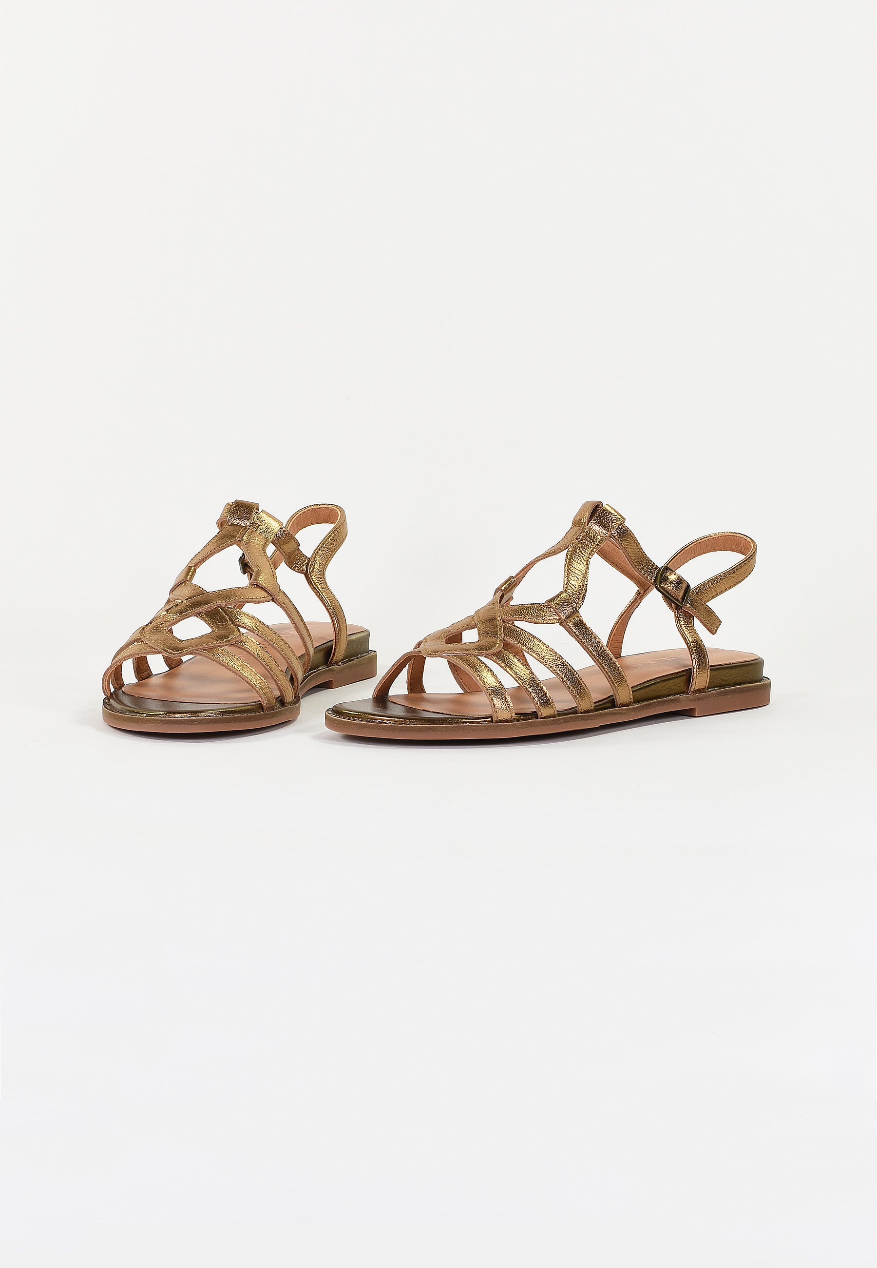 SANDALES PLATES SABINE - GOLD