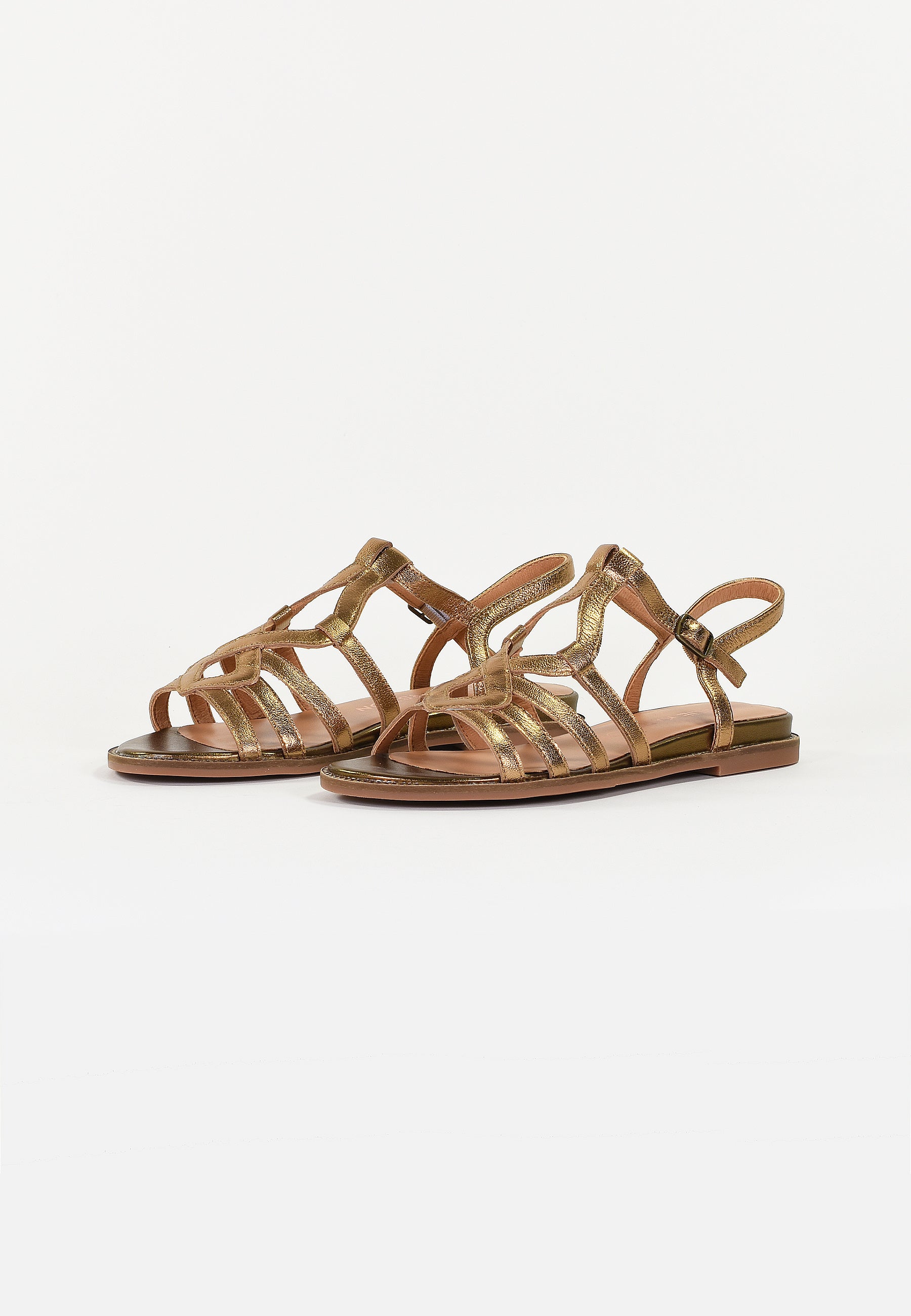 SANDALES PLATES SABINE - GOLD