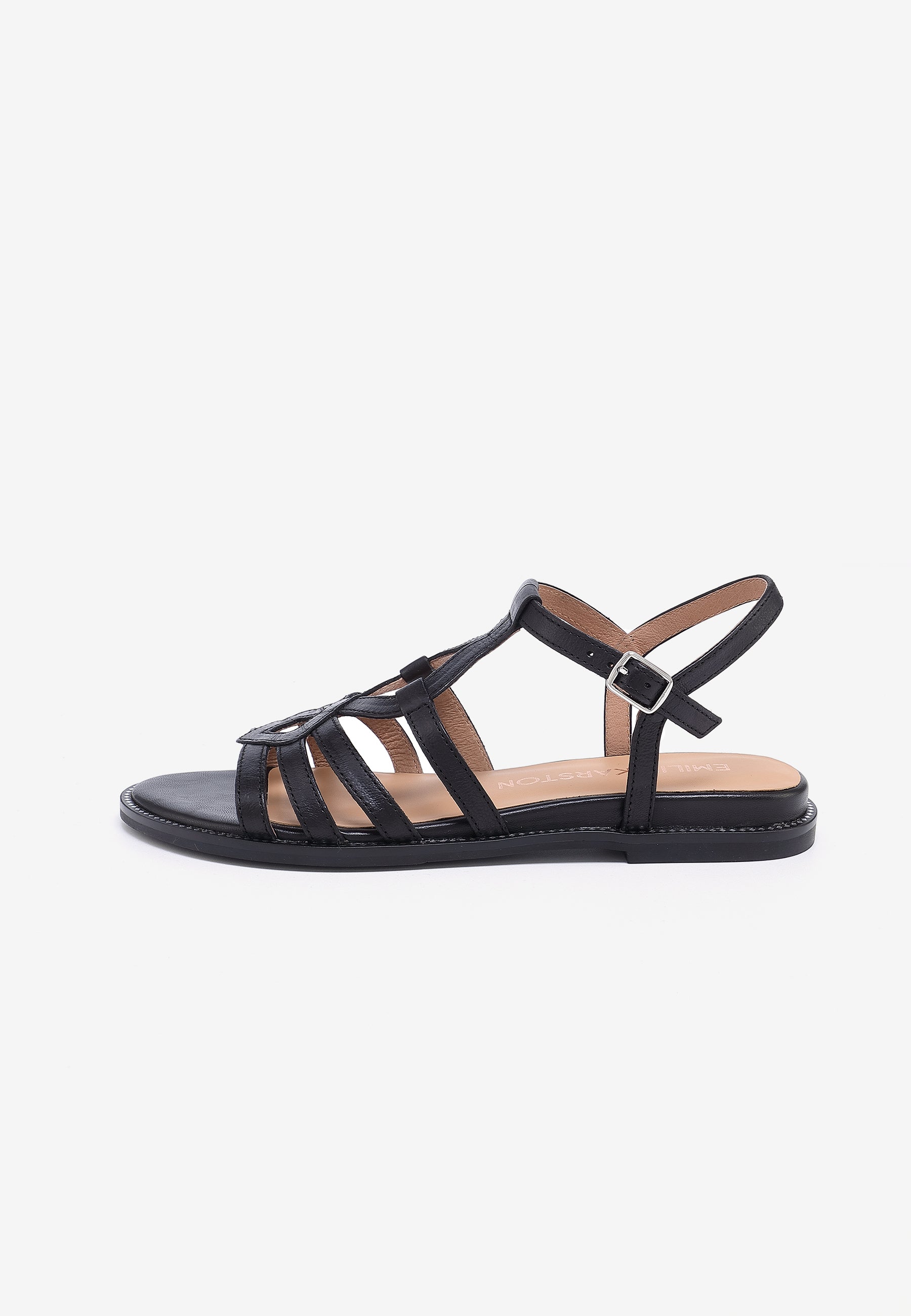 SANDALES PLATES SABINE - NOIR
