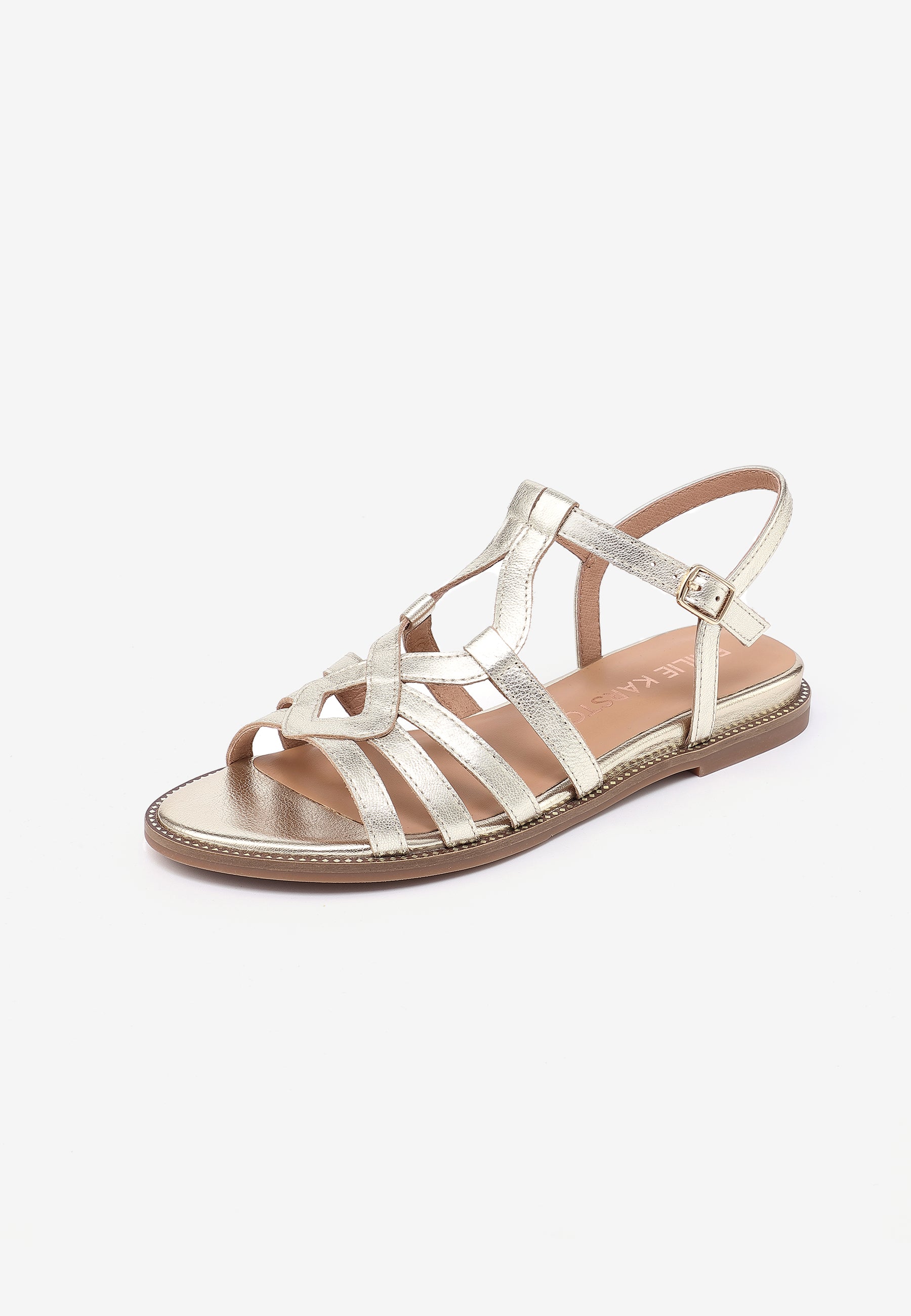 SANDALES PLATES SABINE - PLATINE