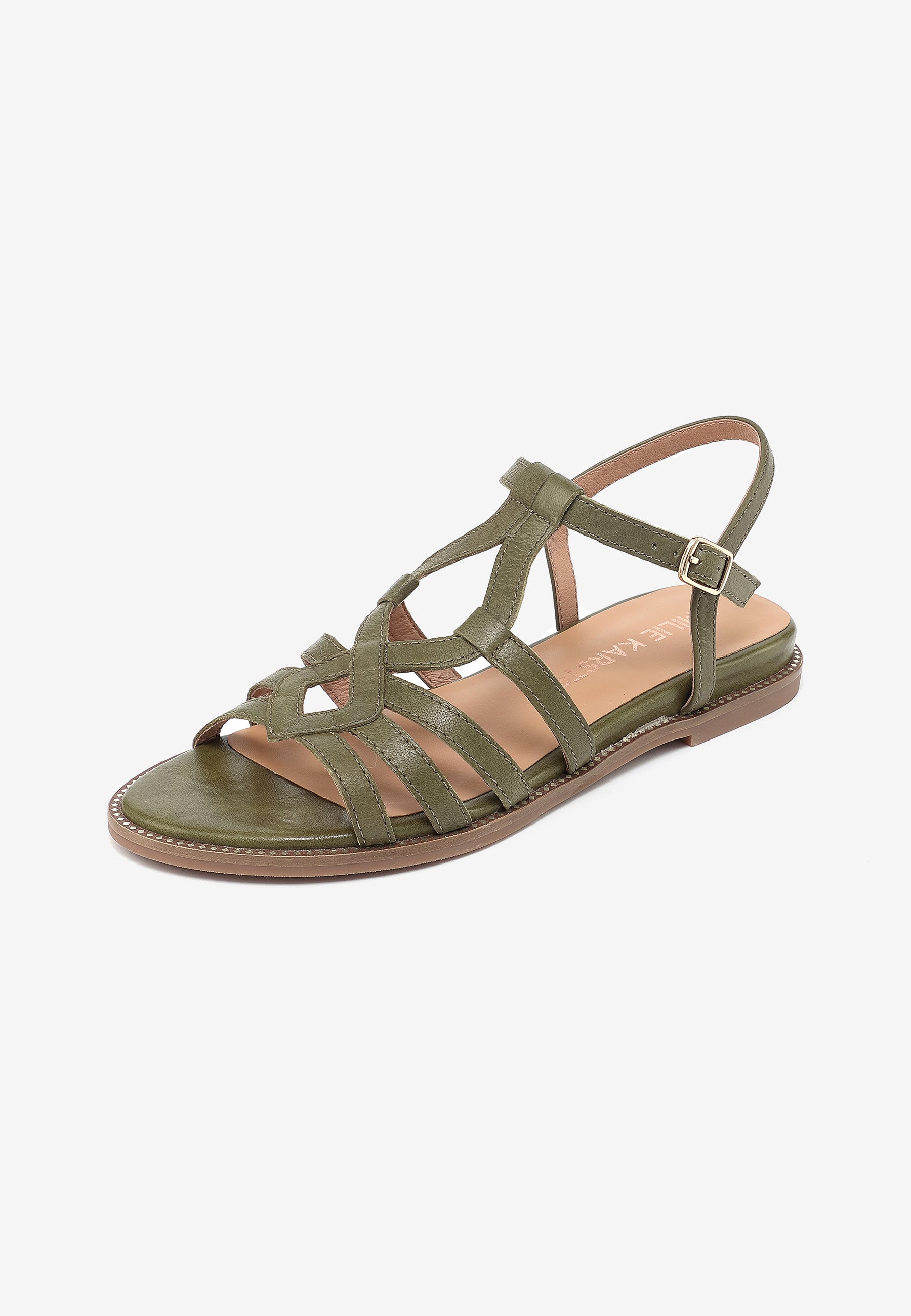 SANDALES PLATES SABINE - VERT