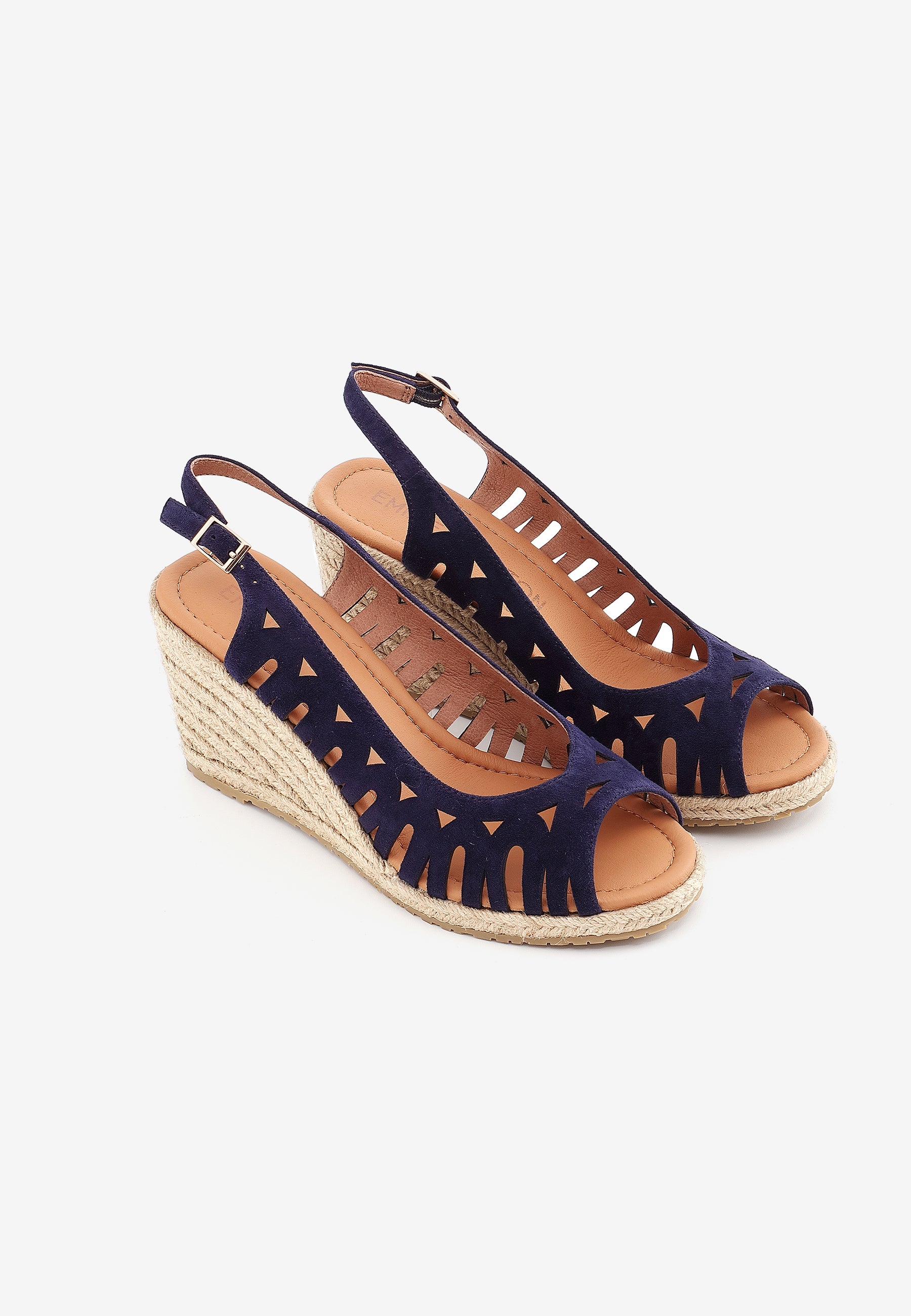 SANDALES COMPENSÉES SARAH - MARINE