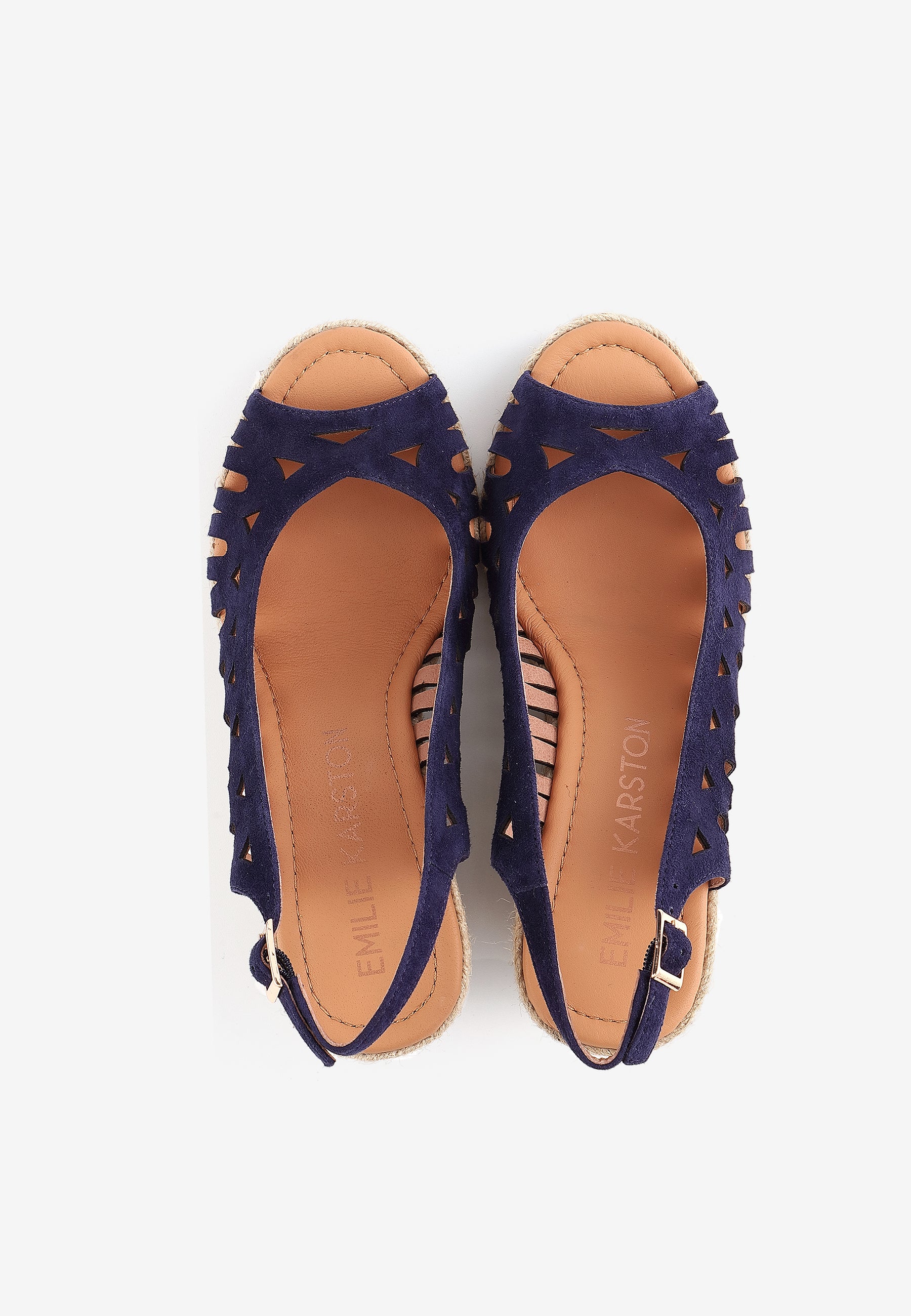 SANDALES COMPENSÉES SARAH - MARINE