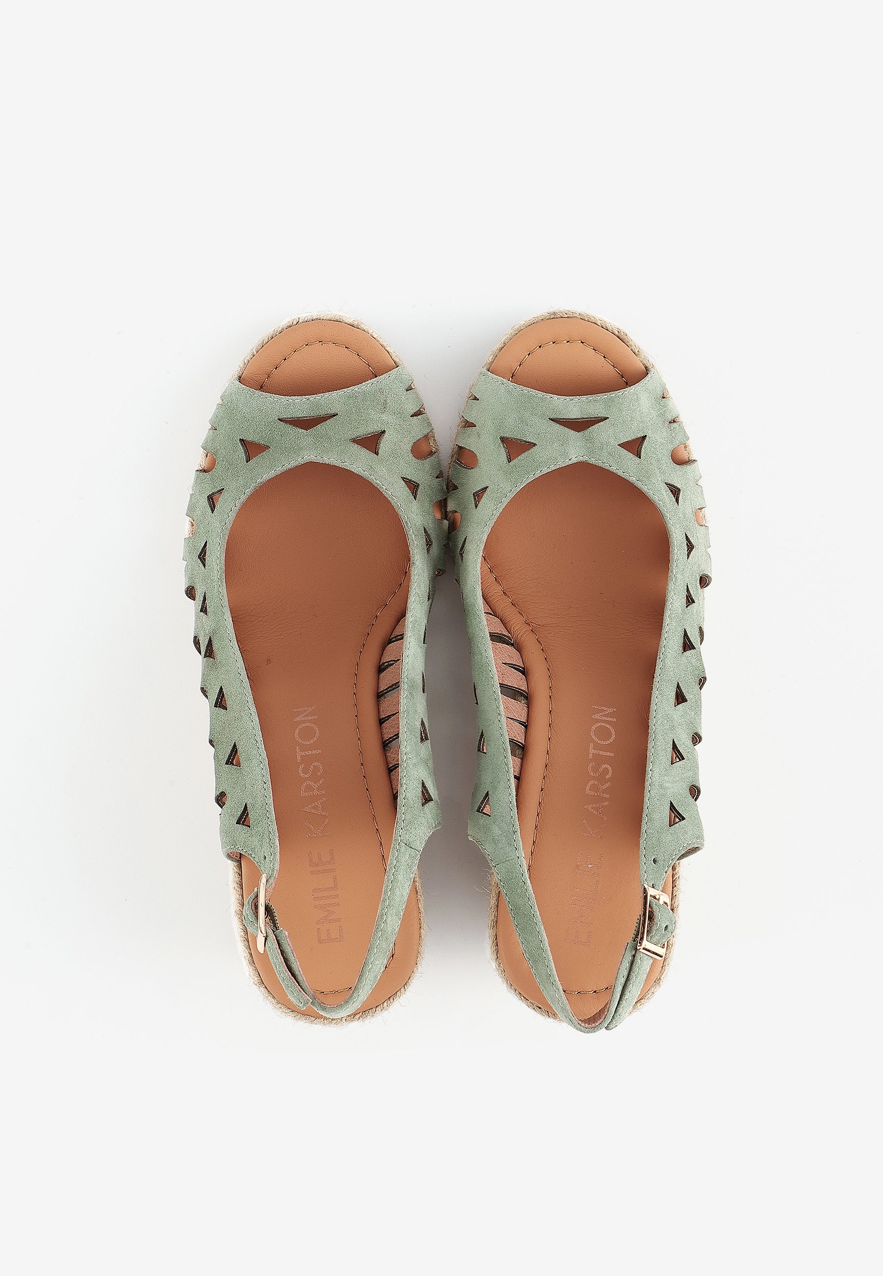 SANDALES COMPENSÉES SARAH - VERT