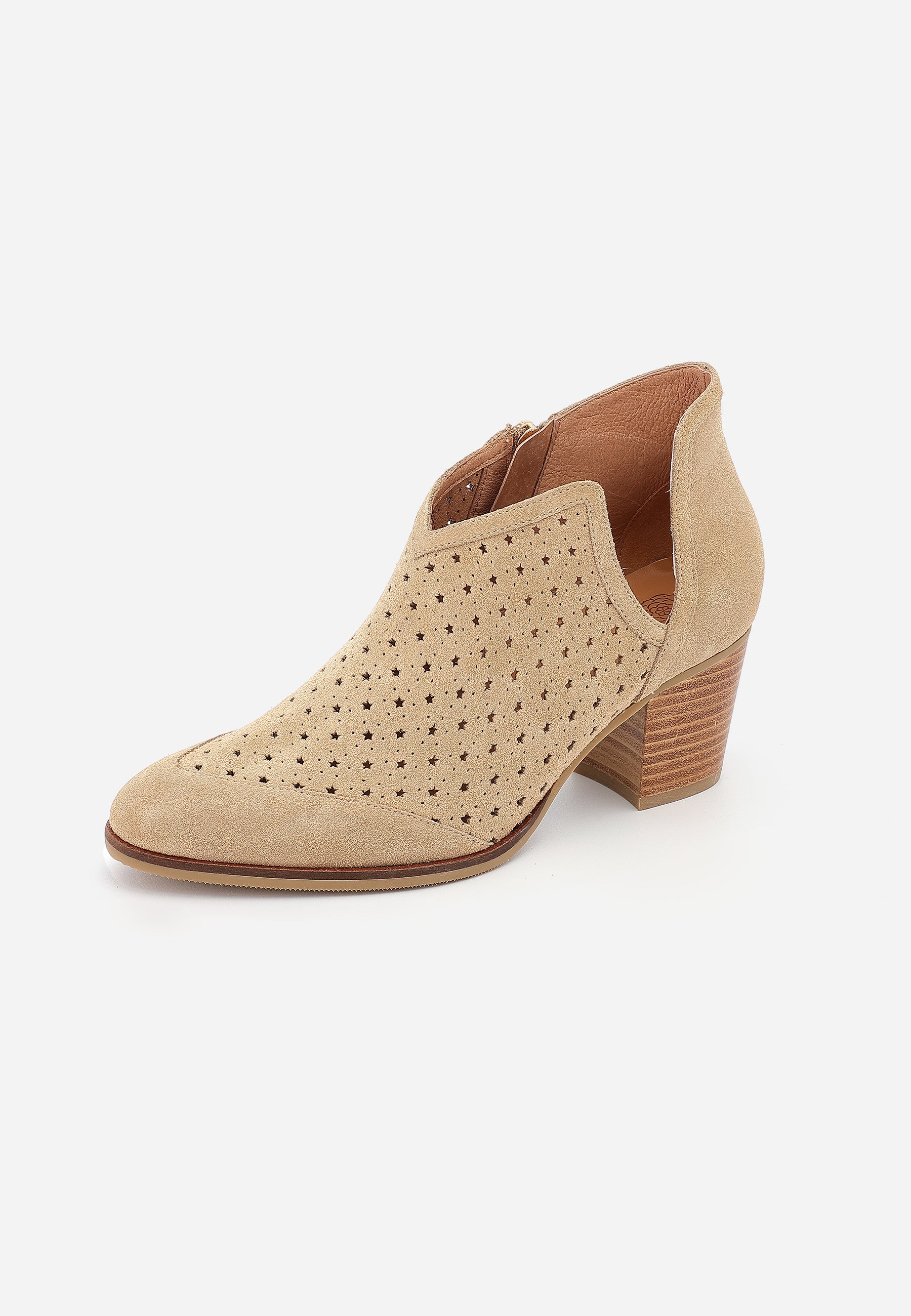 SOLANGE ANKLE BOOTS - BEIGE