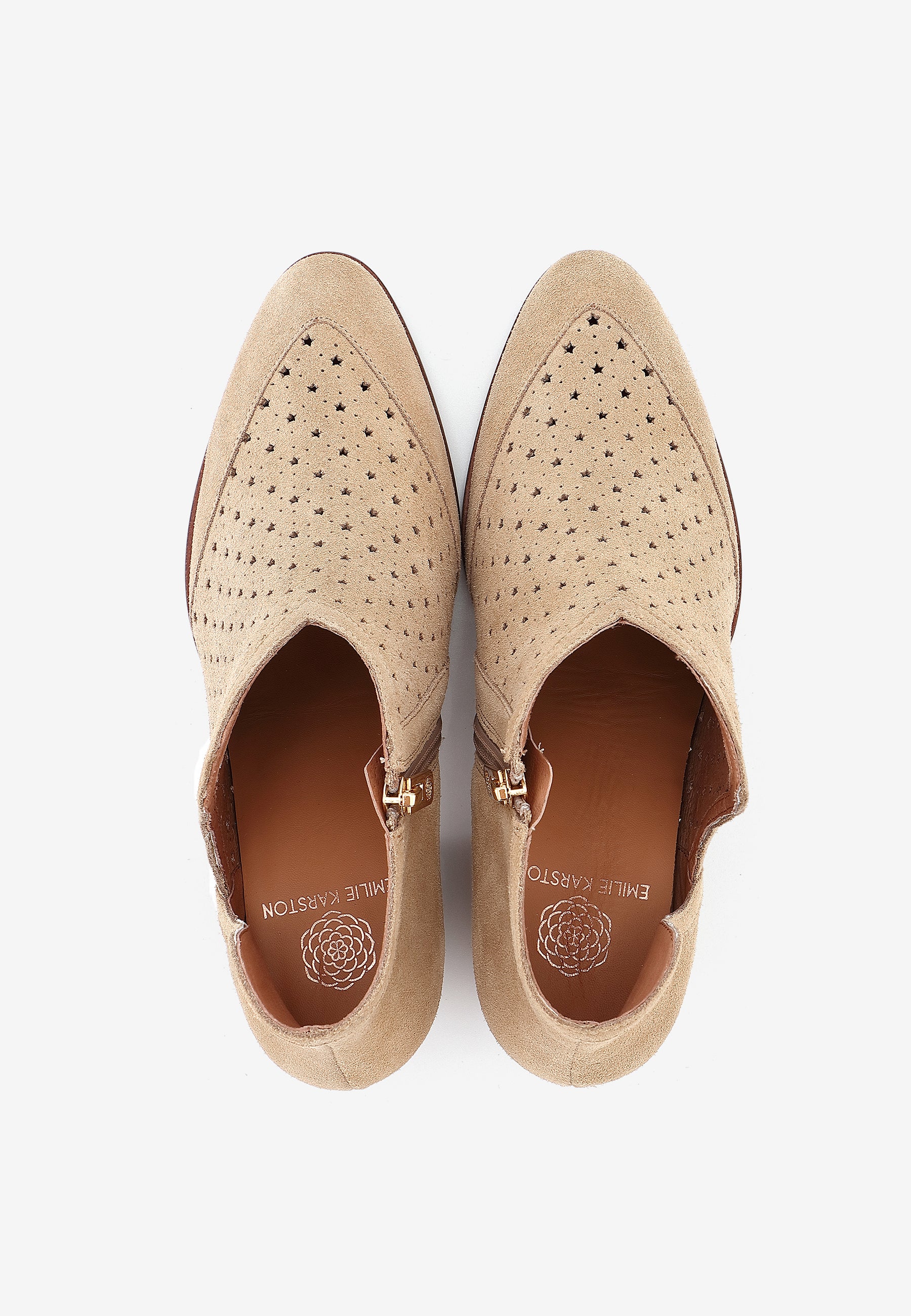 SOLANGE ANKLE BOOTS - BEIGE