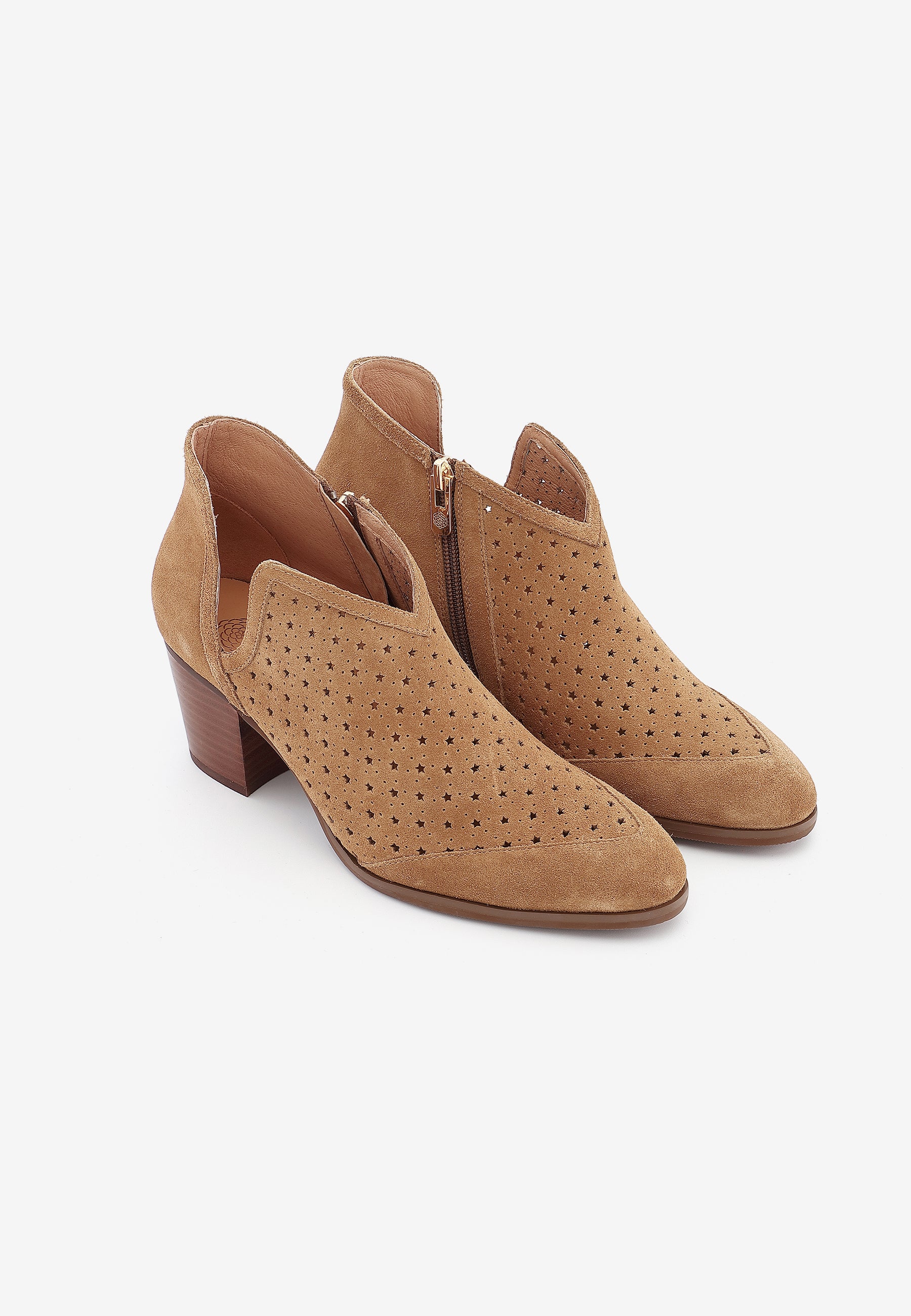 SOLANGE ANKLE BOOTS - CAMEL