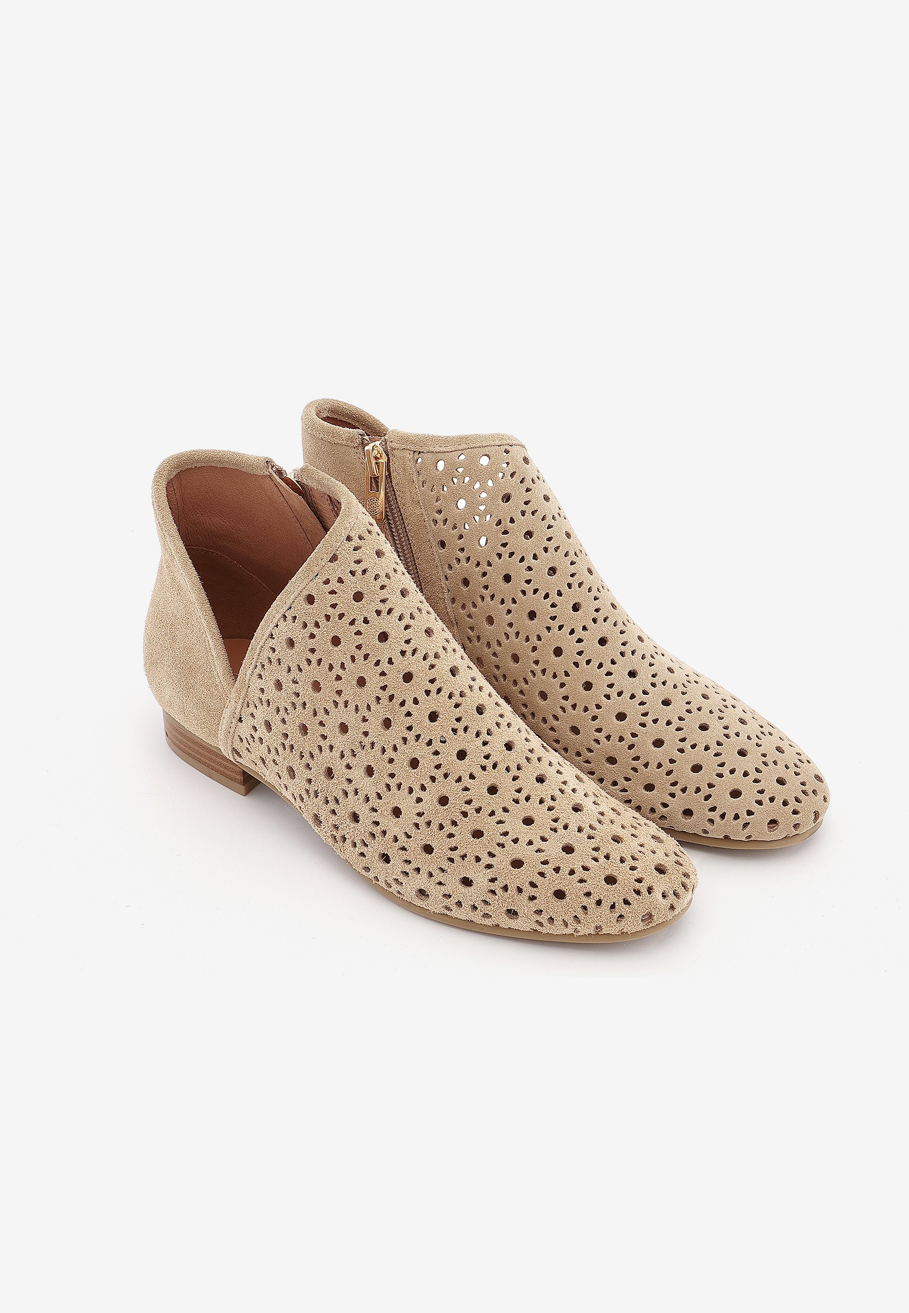 SOLENE ANKLE BOOTS - BEIGE