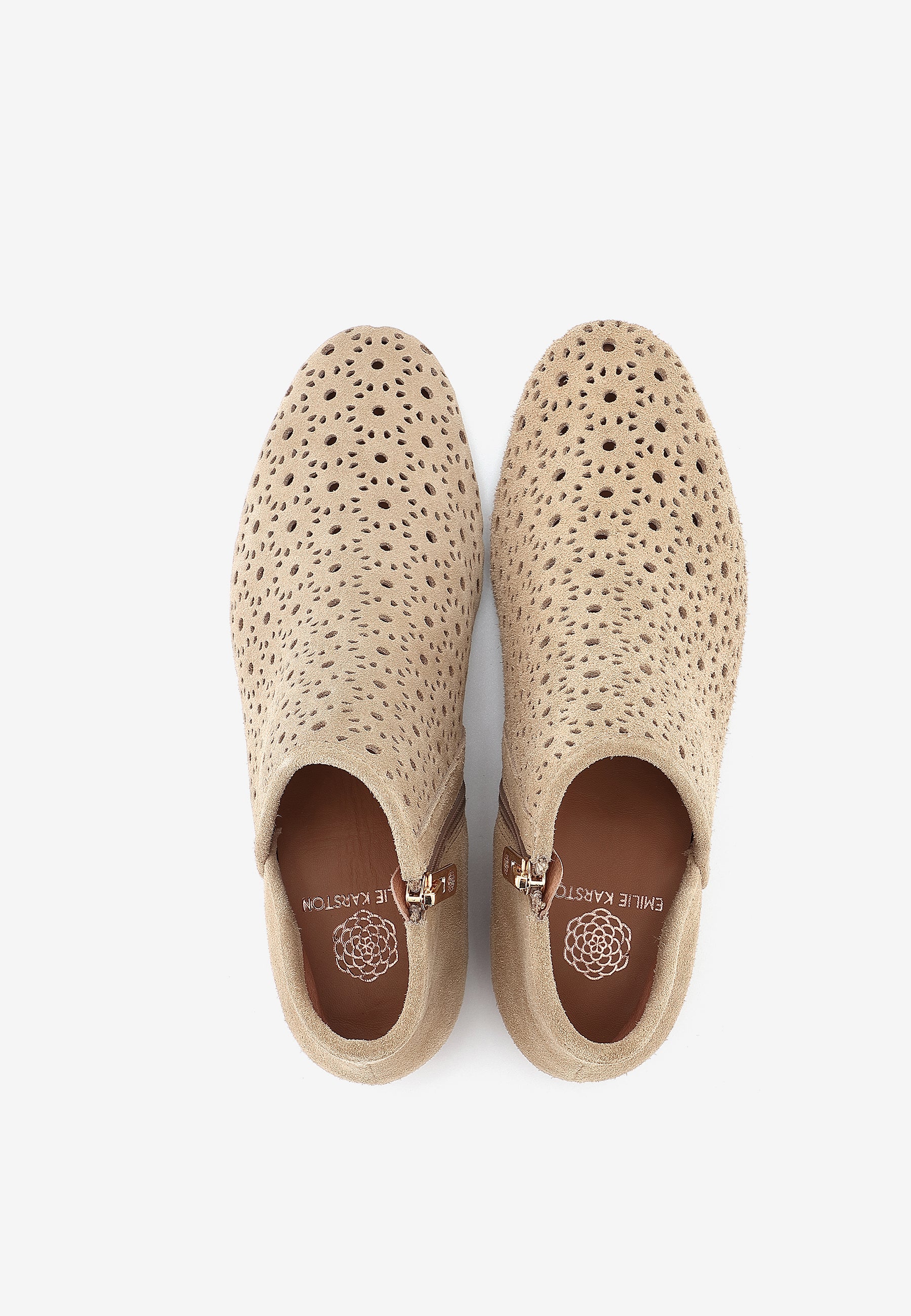 SOLENE ANKLE BOOTS - BEIGE