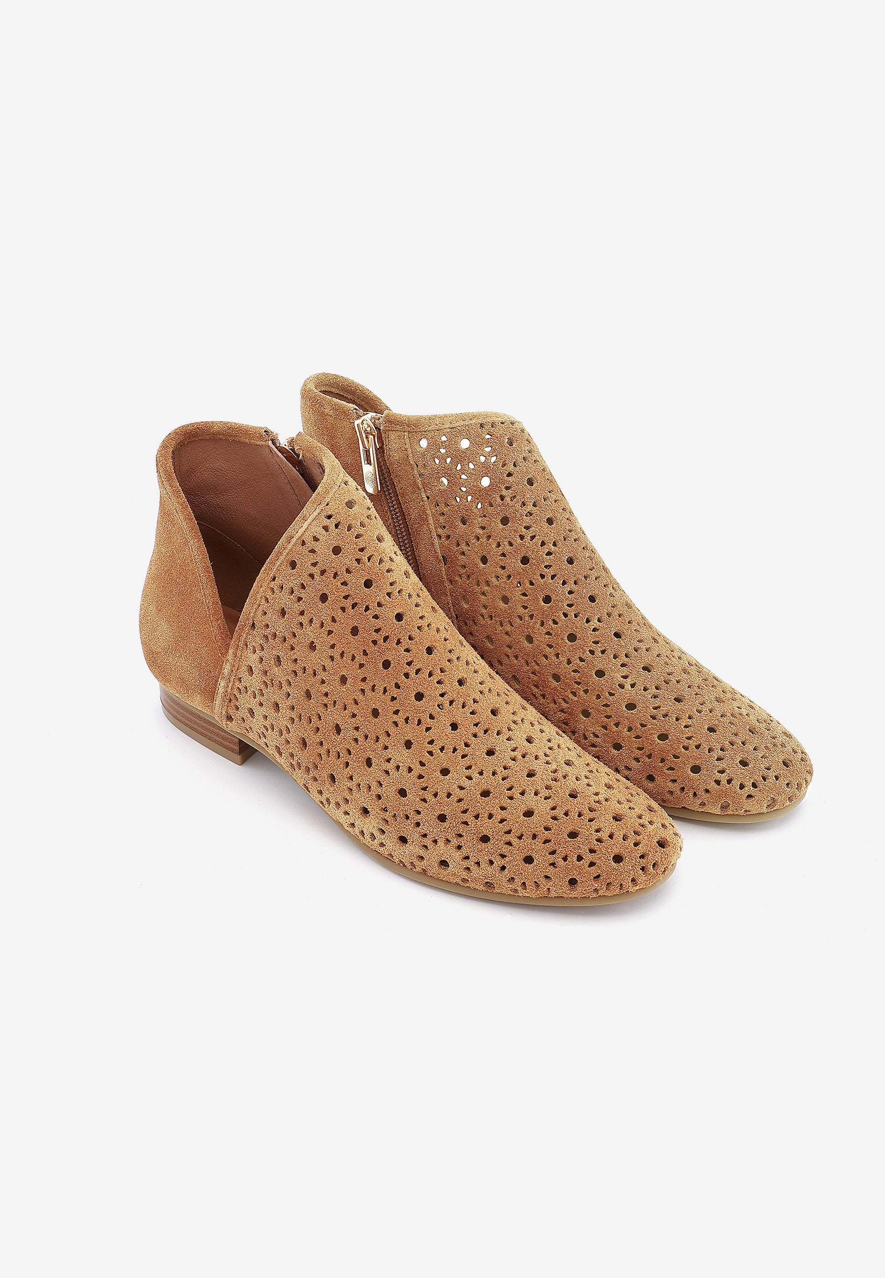 SOLENE ANKLE BOOTS - CAMEL