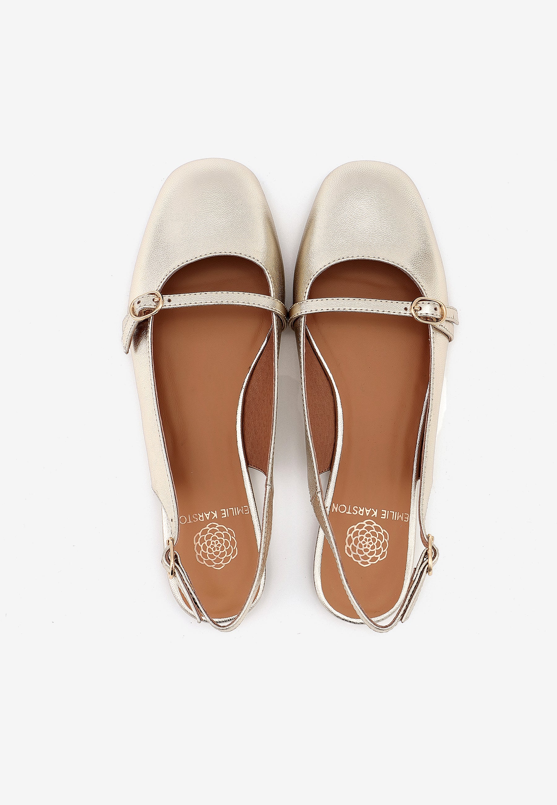 BALLERINES TIFFANY - PLATINE