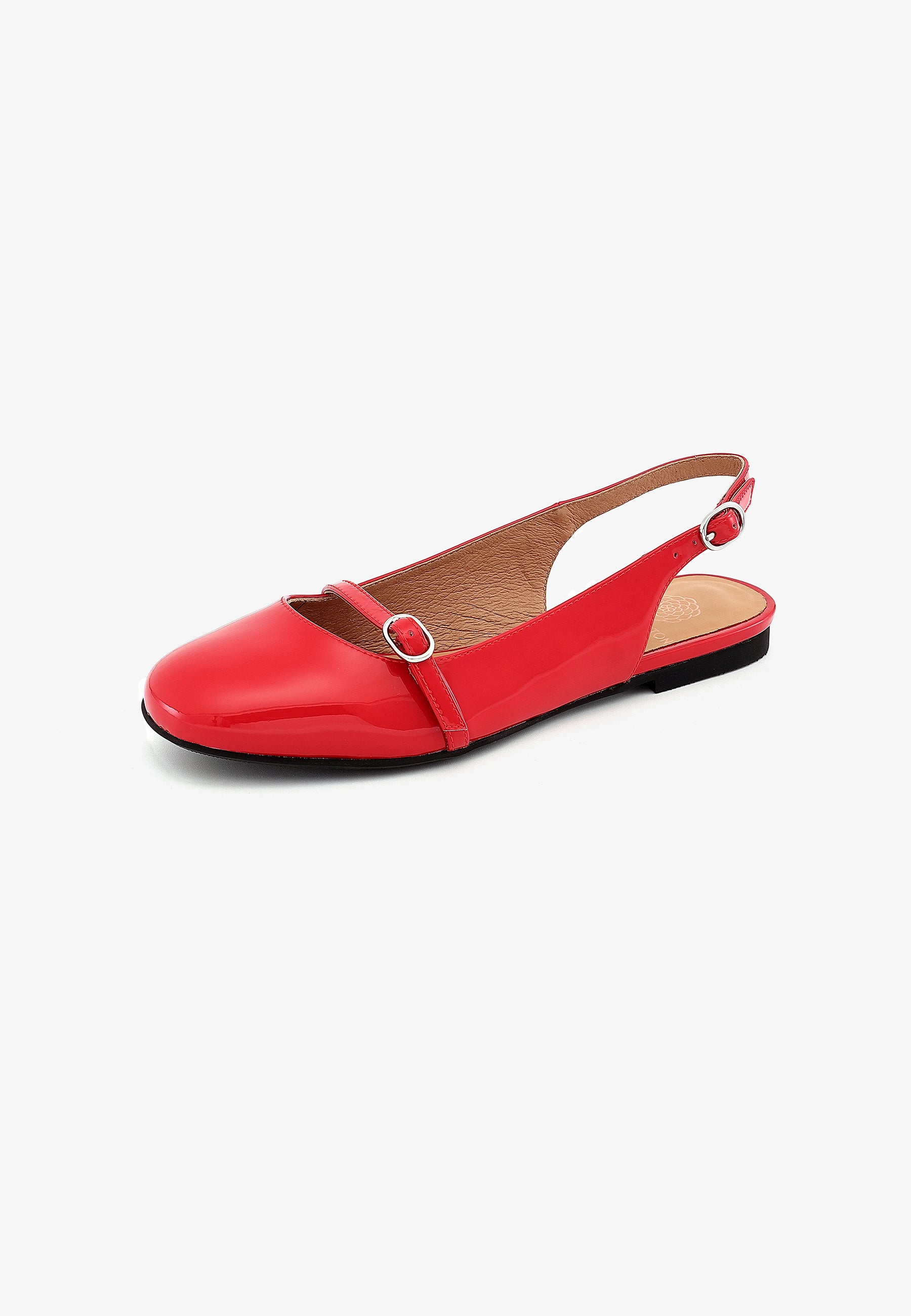 BALLERINES TIFFANY - VERNI ROUGE