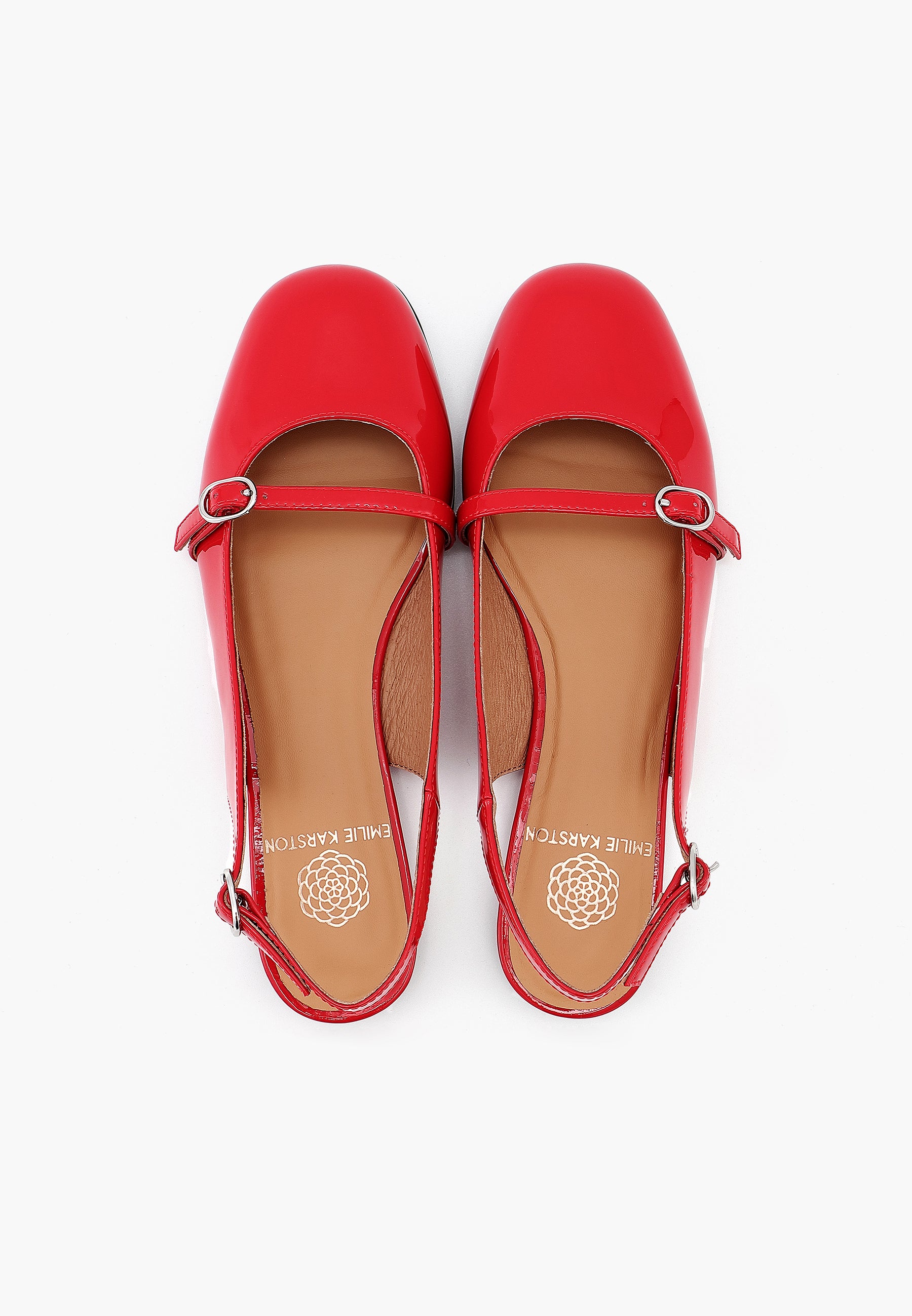 BALLERINES TIFFANY - VERNI ROUGE