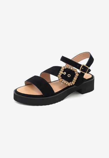 SANDALES VALANCIA - NOIR