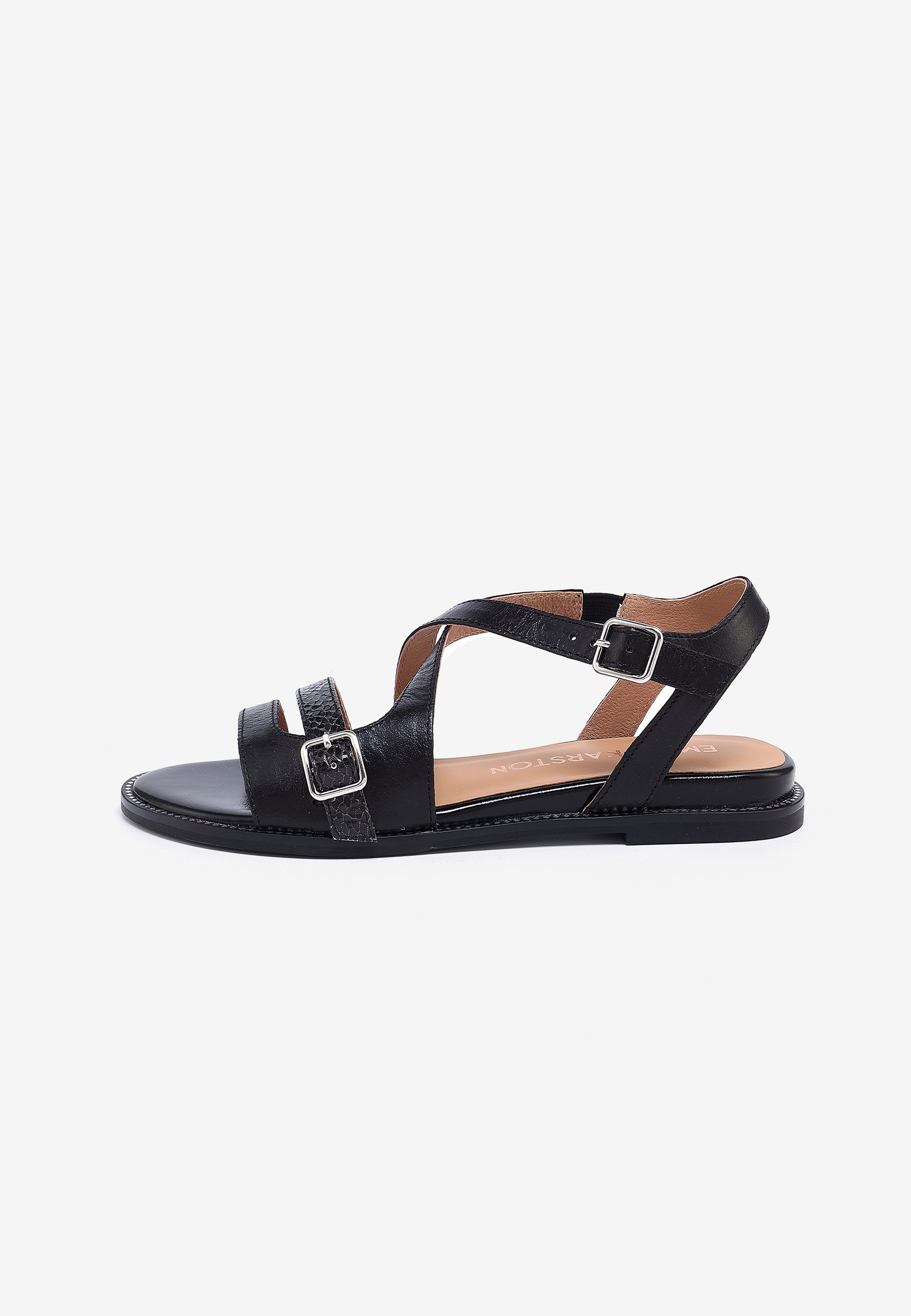 SANDALES PLATES WILLOW - NOIR