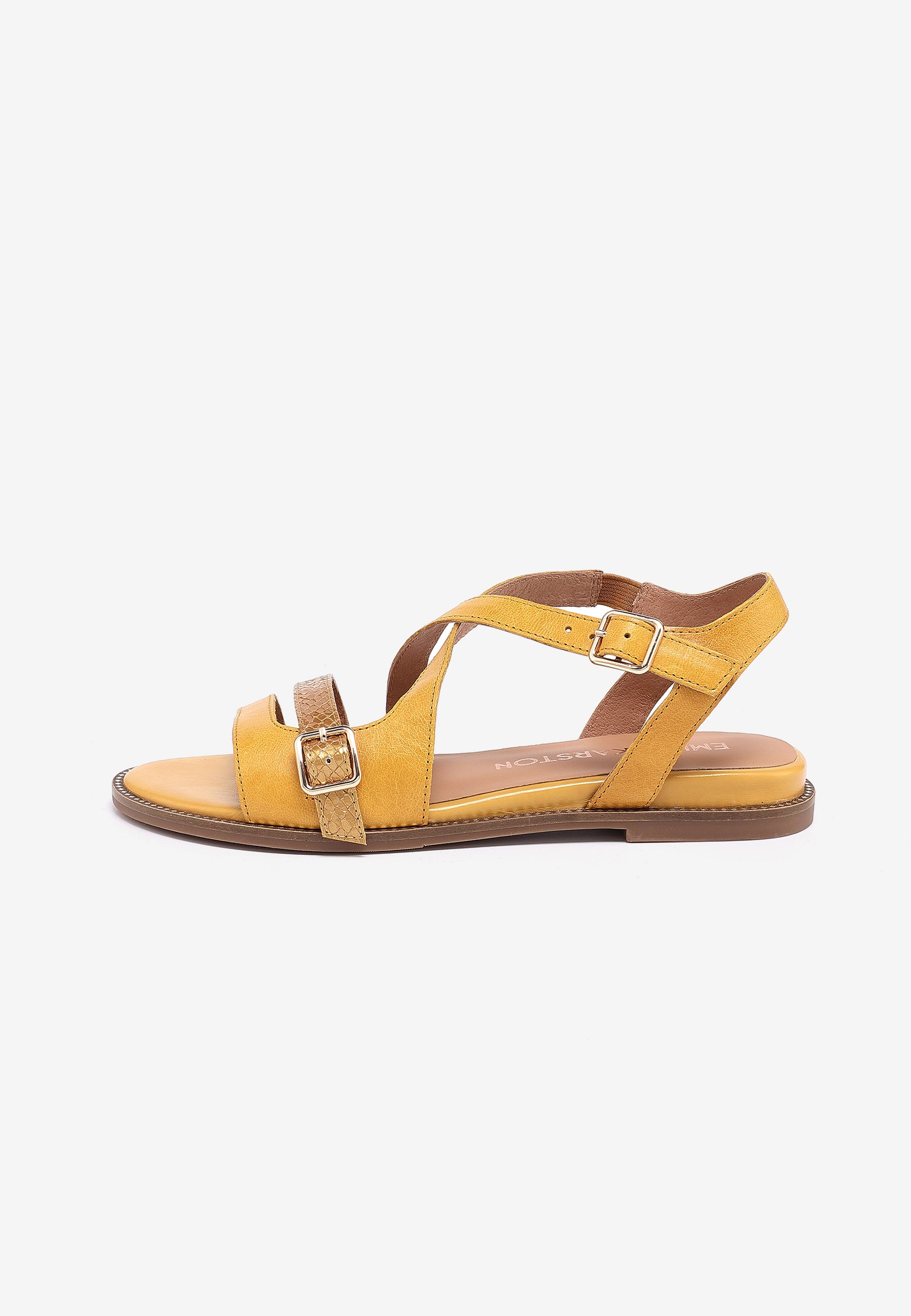 WILLOW FLAT SANDALS - OCHRE