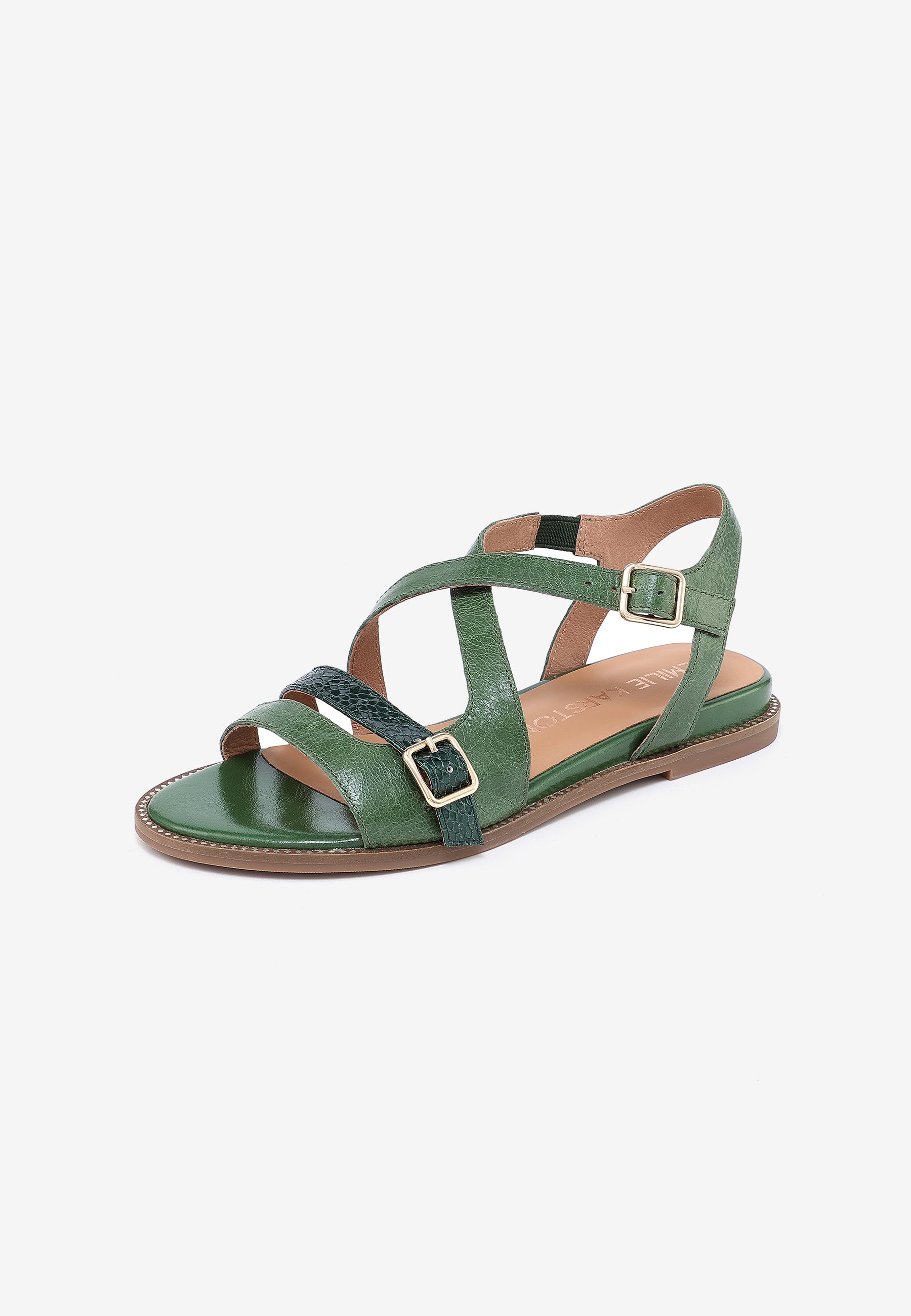 SANDALES PLATES WILLOW - VERT