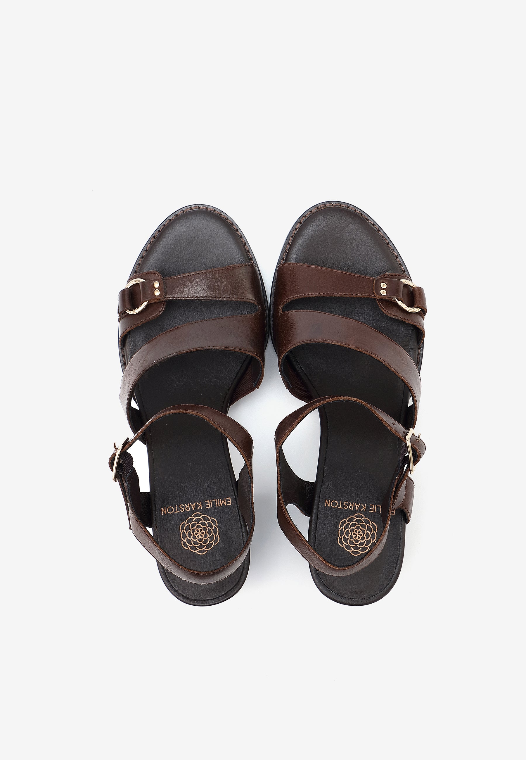 SANDALES À TALONS ZOLA - MARRON