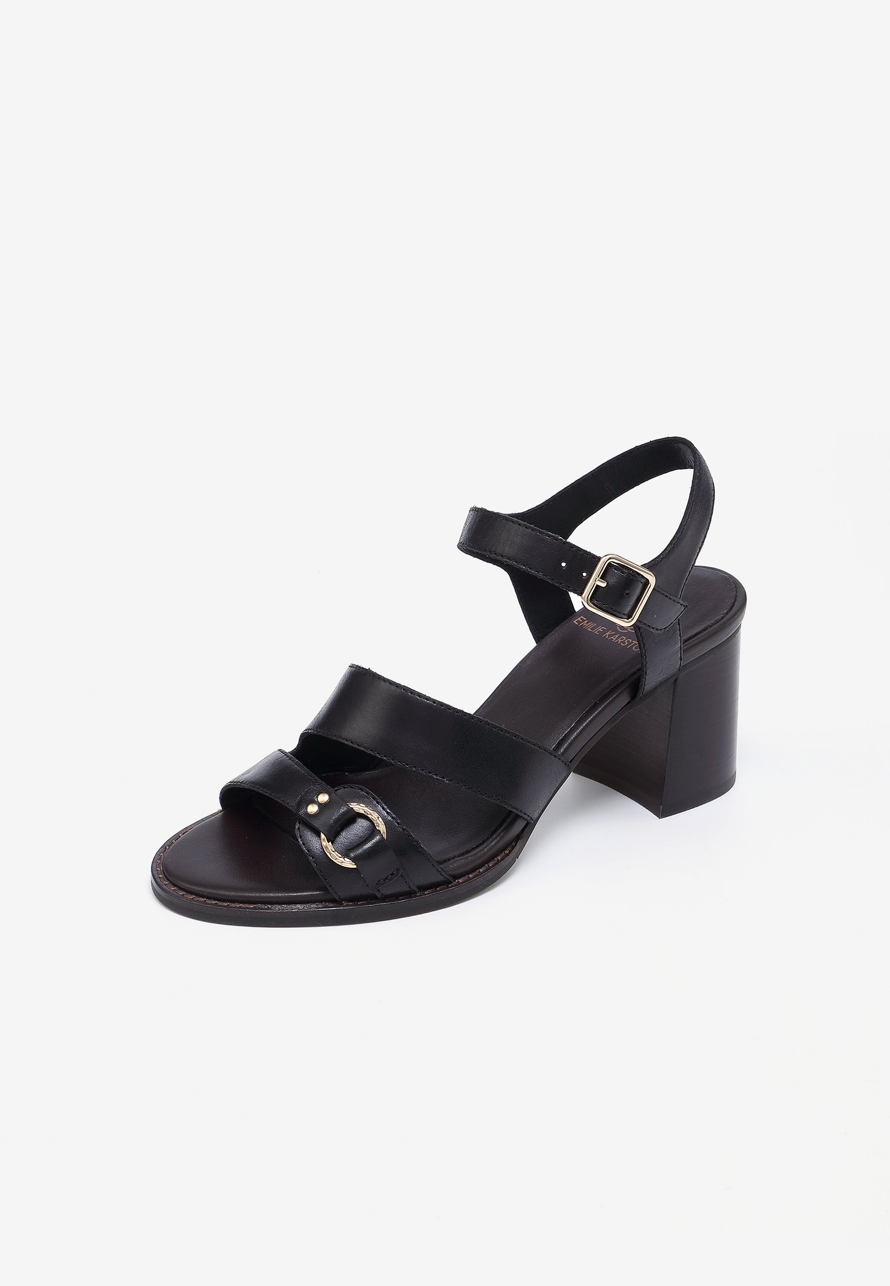SANDALES À TALONS ZOLA - NOIR