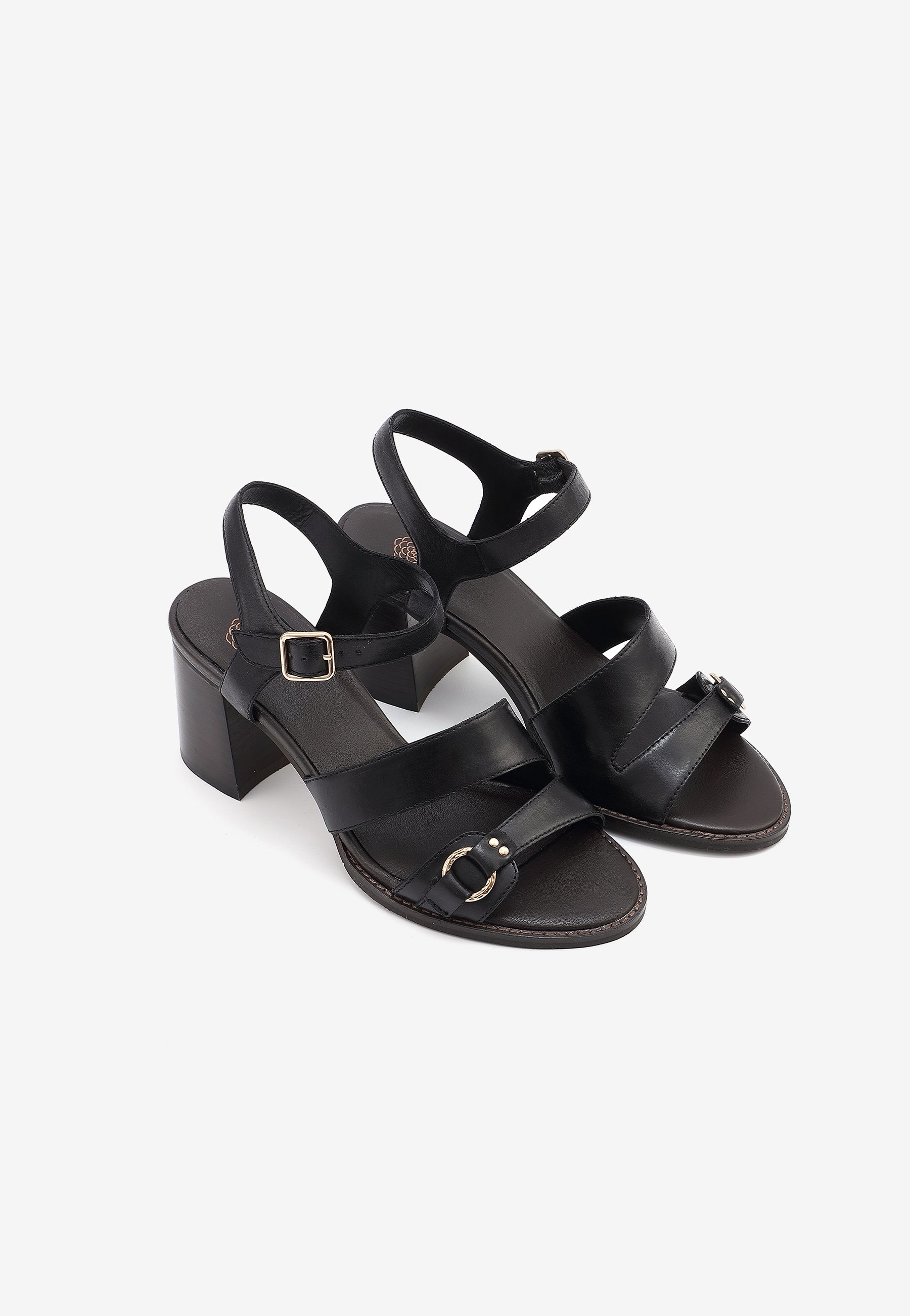 SANDALES À TALONS ZOLA - NOIR
