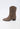 AJISAI - Bottines Santiags en Cuir Taupe