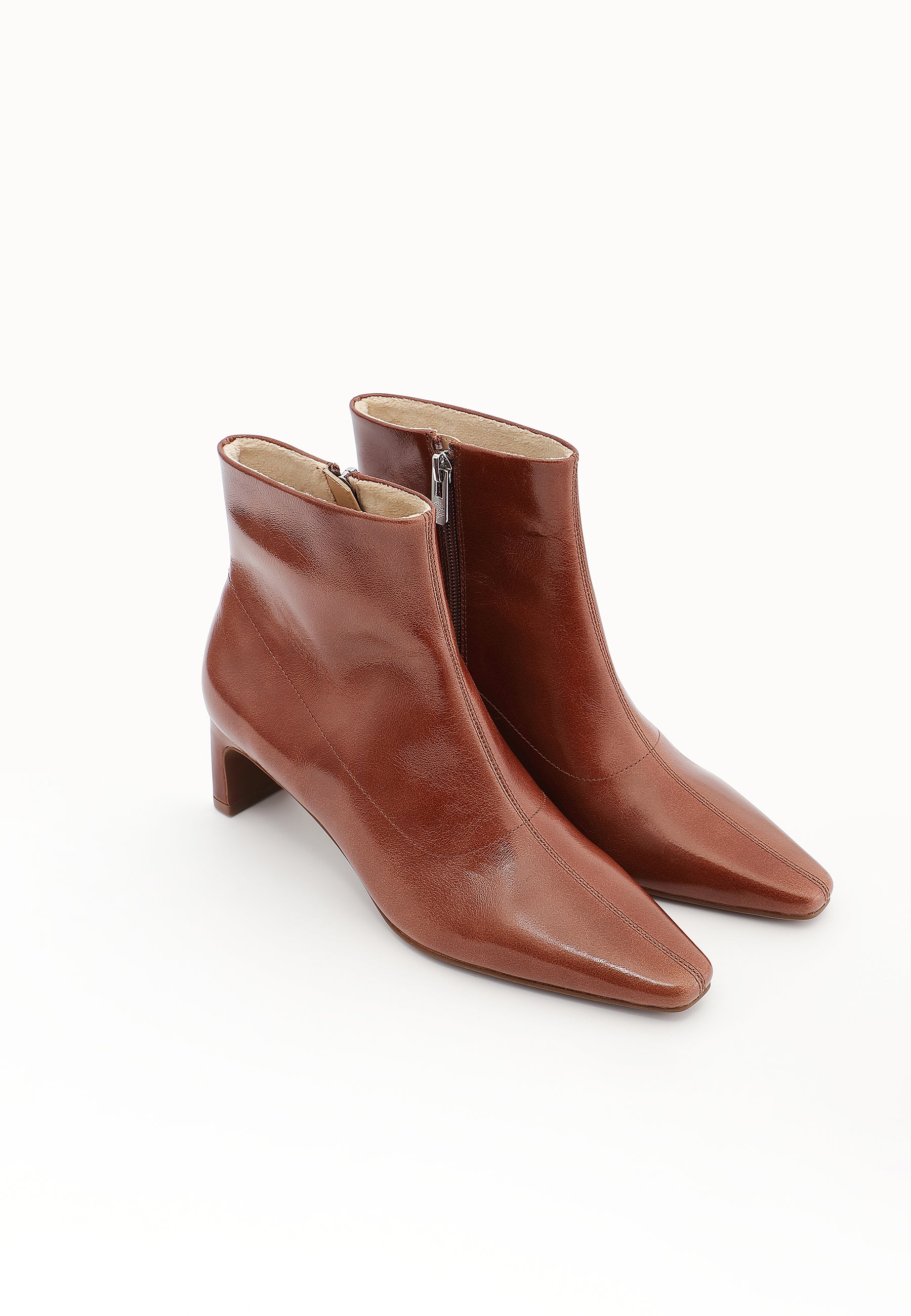 ALIX ANKLE BOOTS - COGNAC