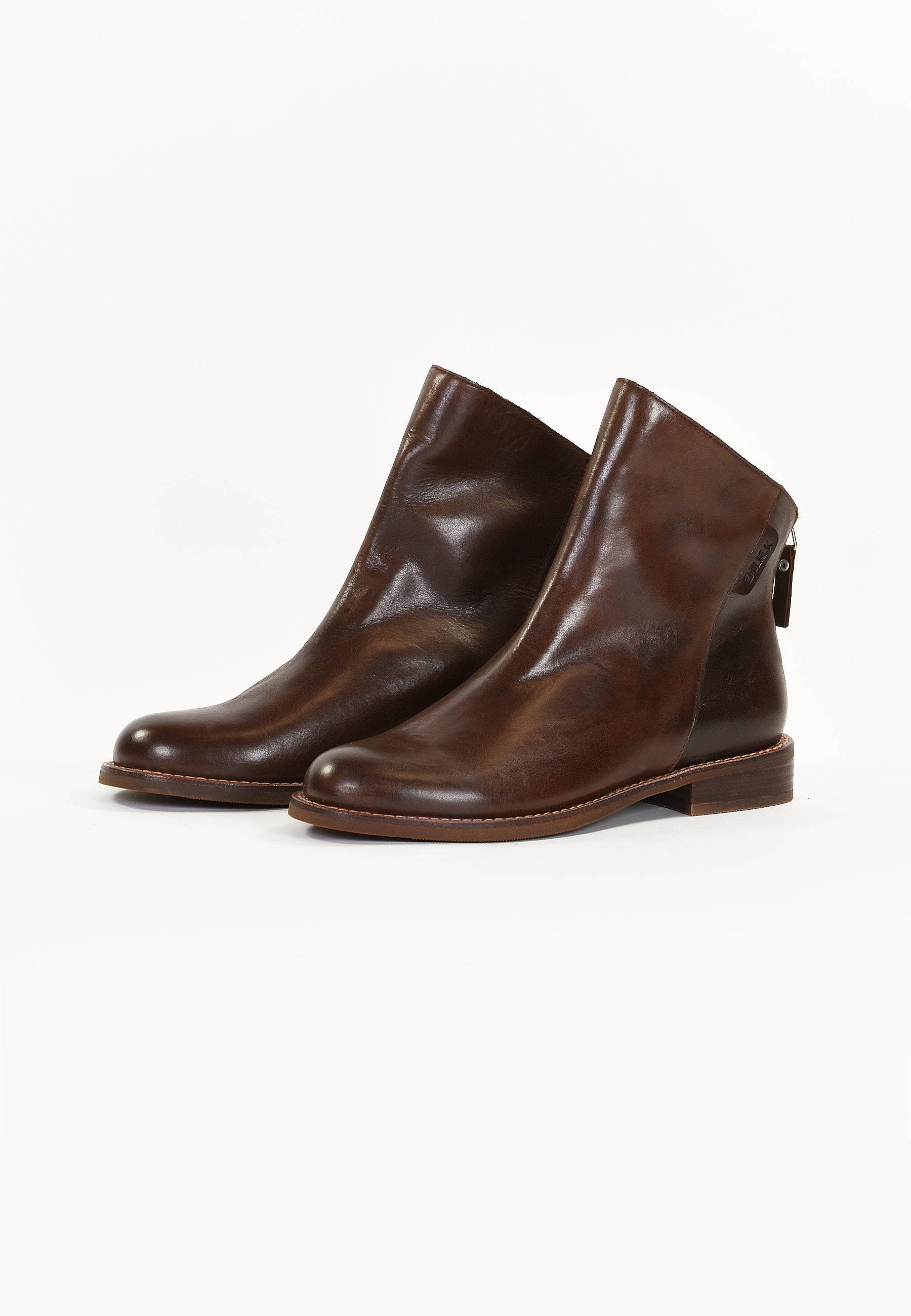 CHRYS ANKLE BOOTS - SMOOTH BROWN