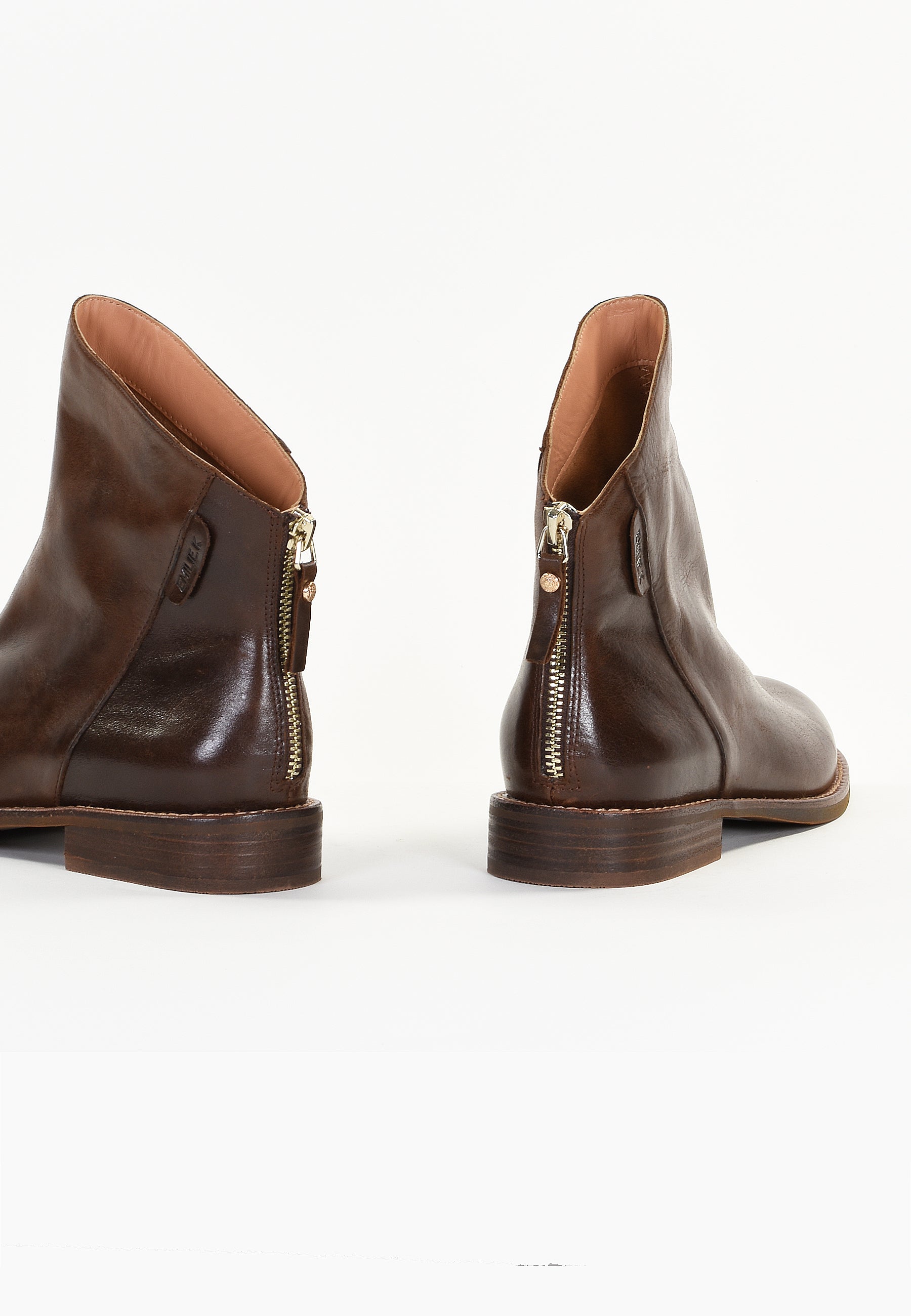 CHRYS ANKLE BOOTS - SMOOTH BROWN