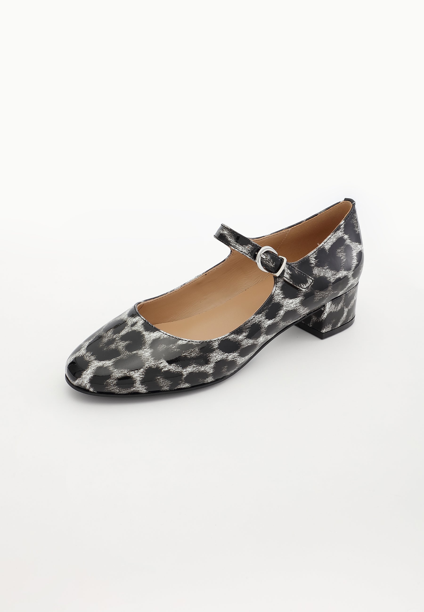 BALLERINES DORIE - LÉOPARD NOIR VERNI