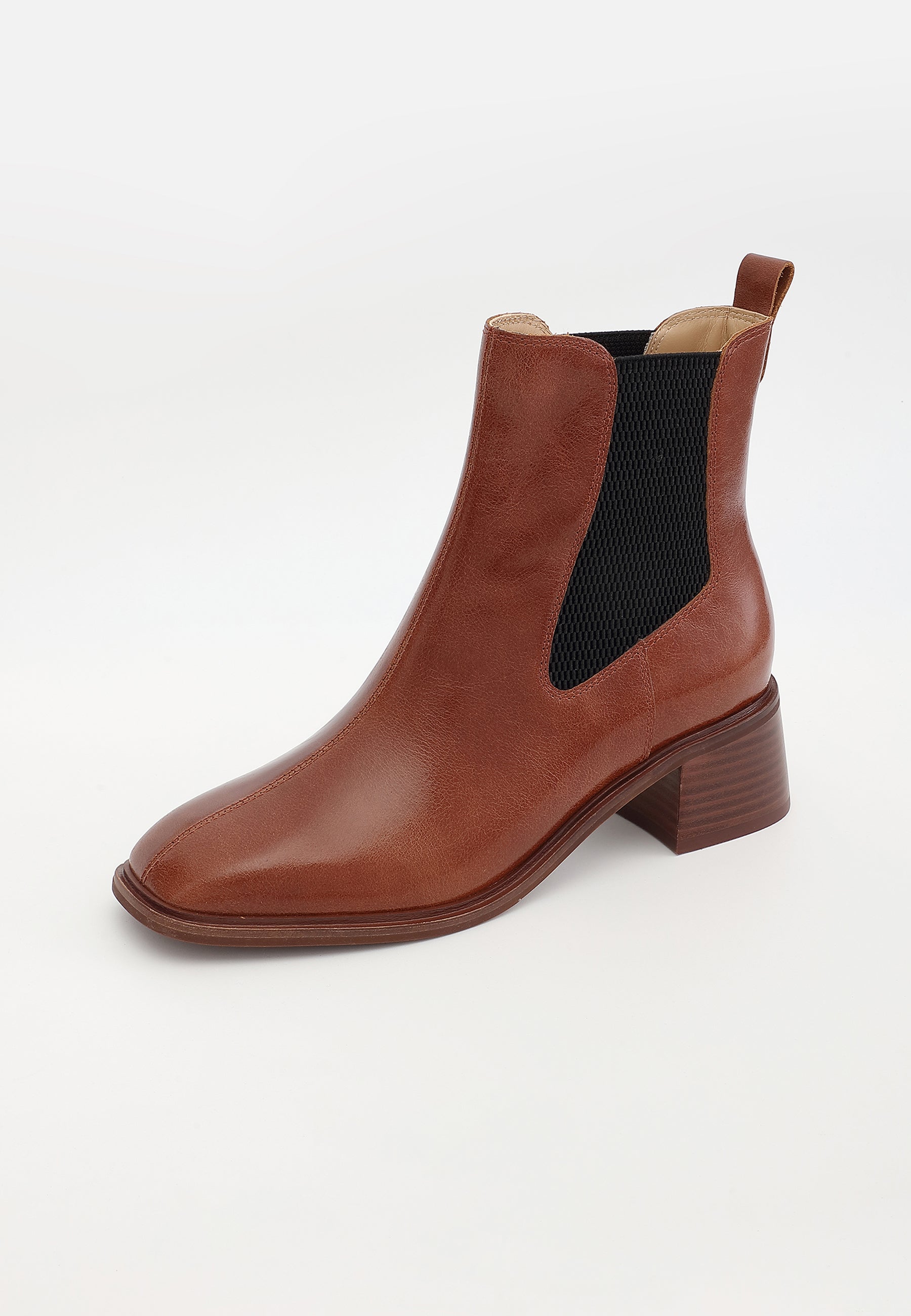 BOTTINES HELENA - COGNAC