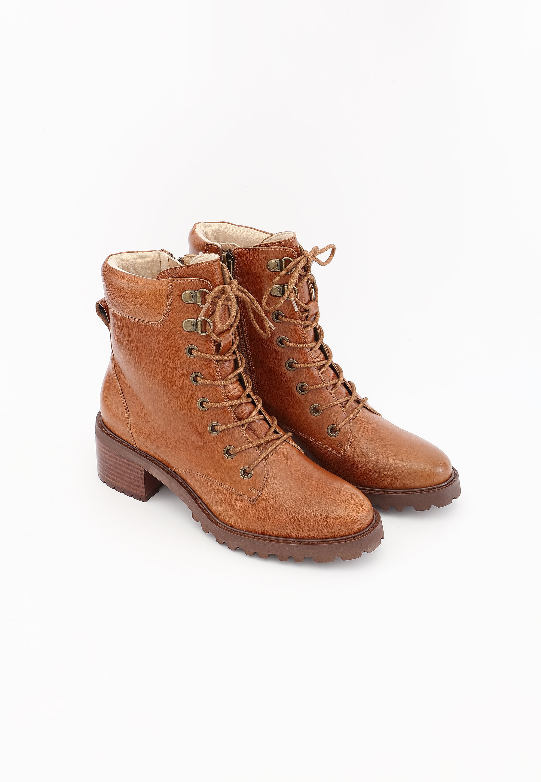 LILY ANKLE BOOTS - CAMEL