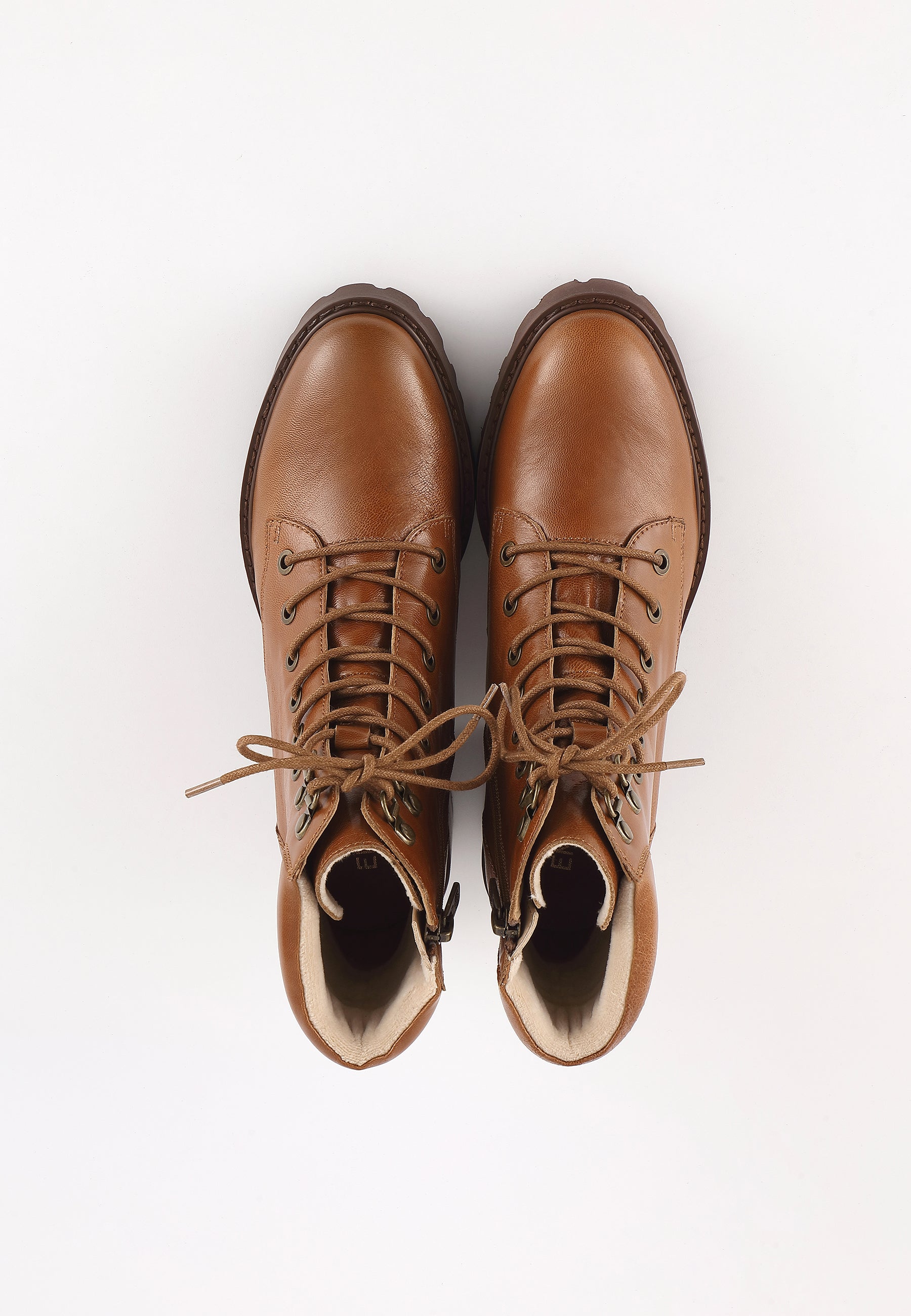 LILY ANKLE BOOTS - CAMEL