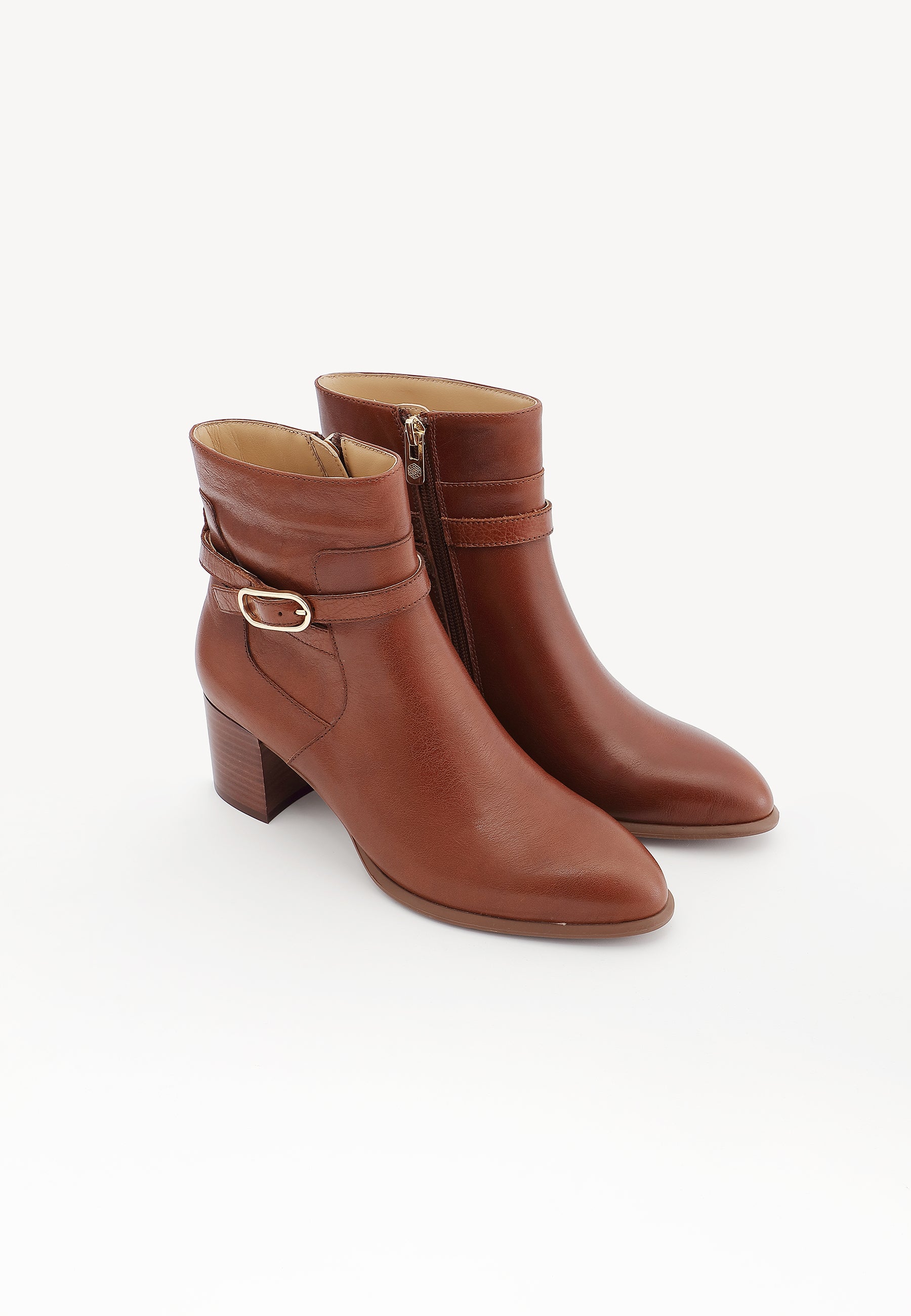 BOTTINES LINNEA - COGNAC