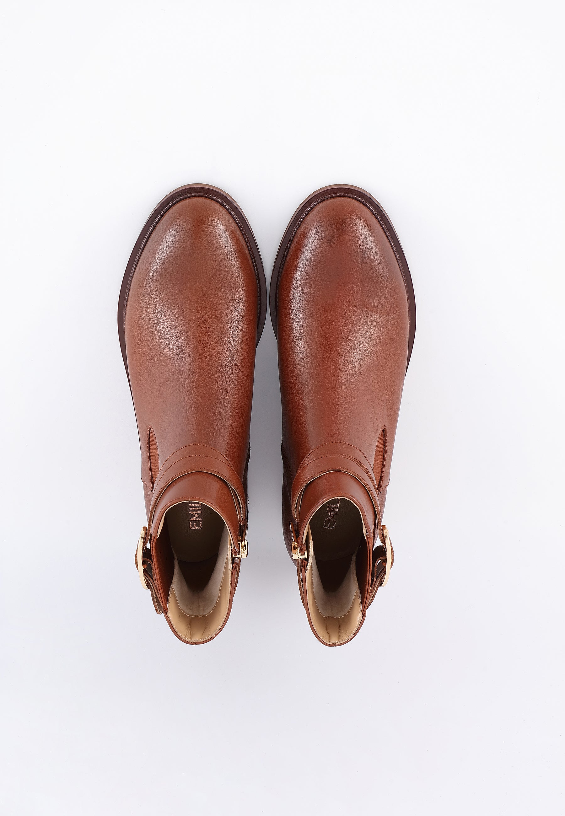 BOTTINES LINNEA - COGNAC
