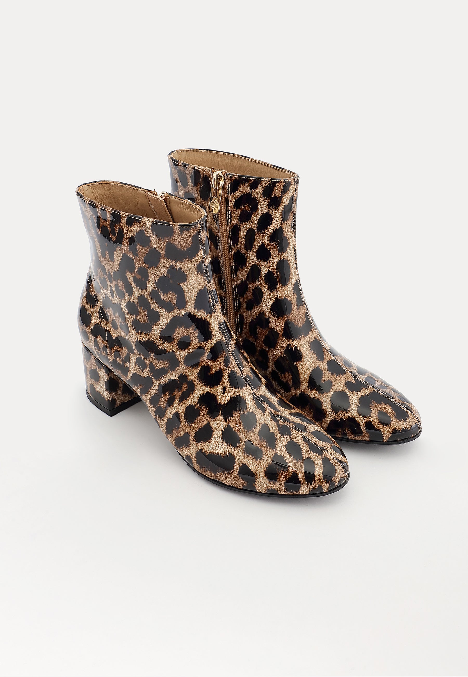 BOTTINES LONDON - LÉOPARD CAMEL