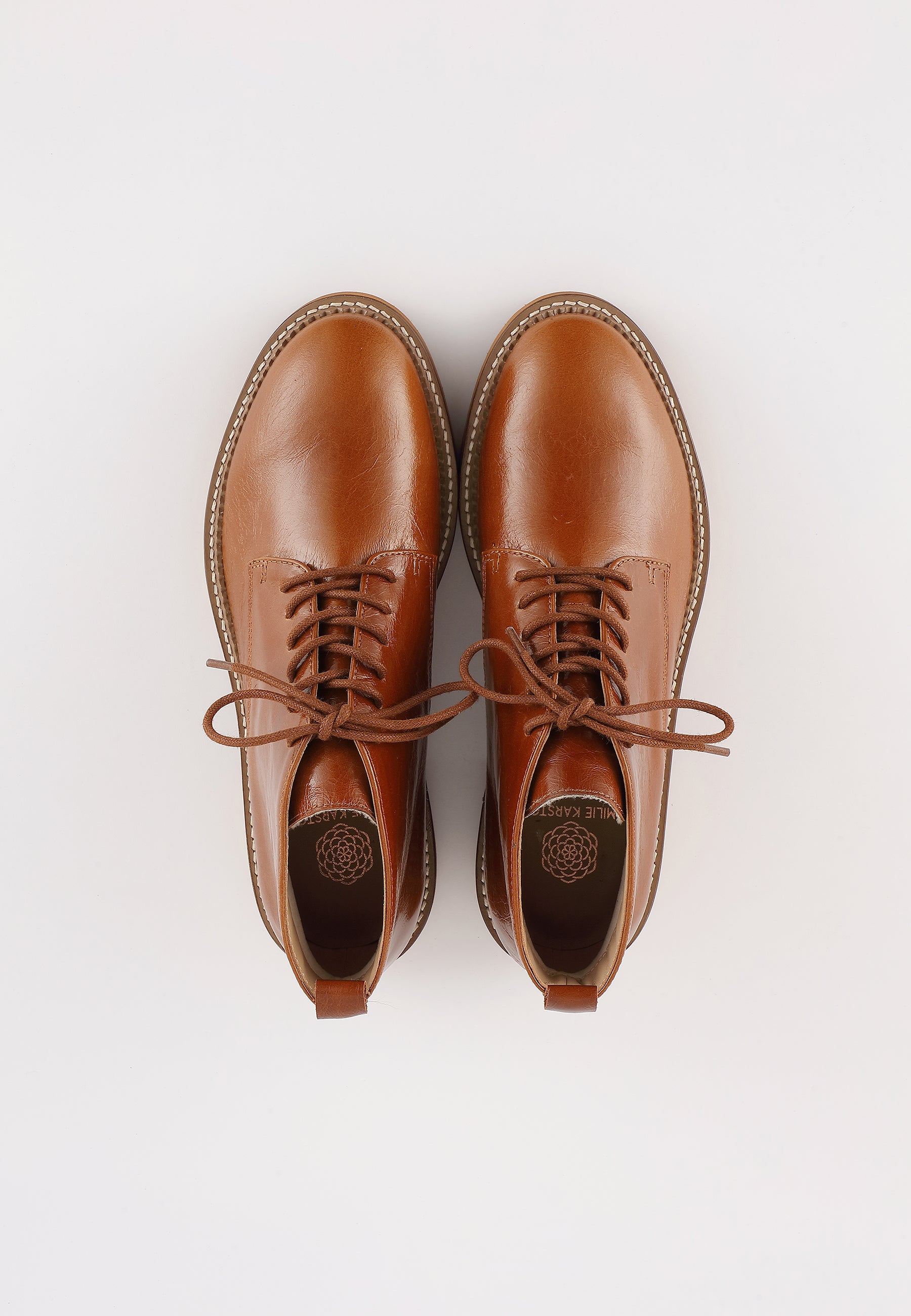 DERBIES MARIGOLD - COGNAC