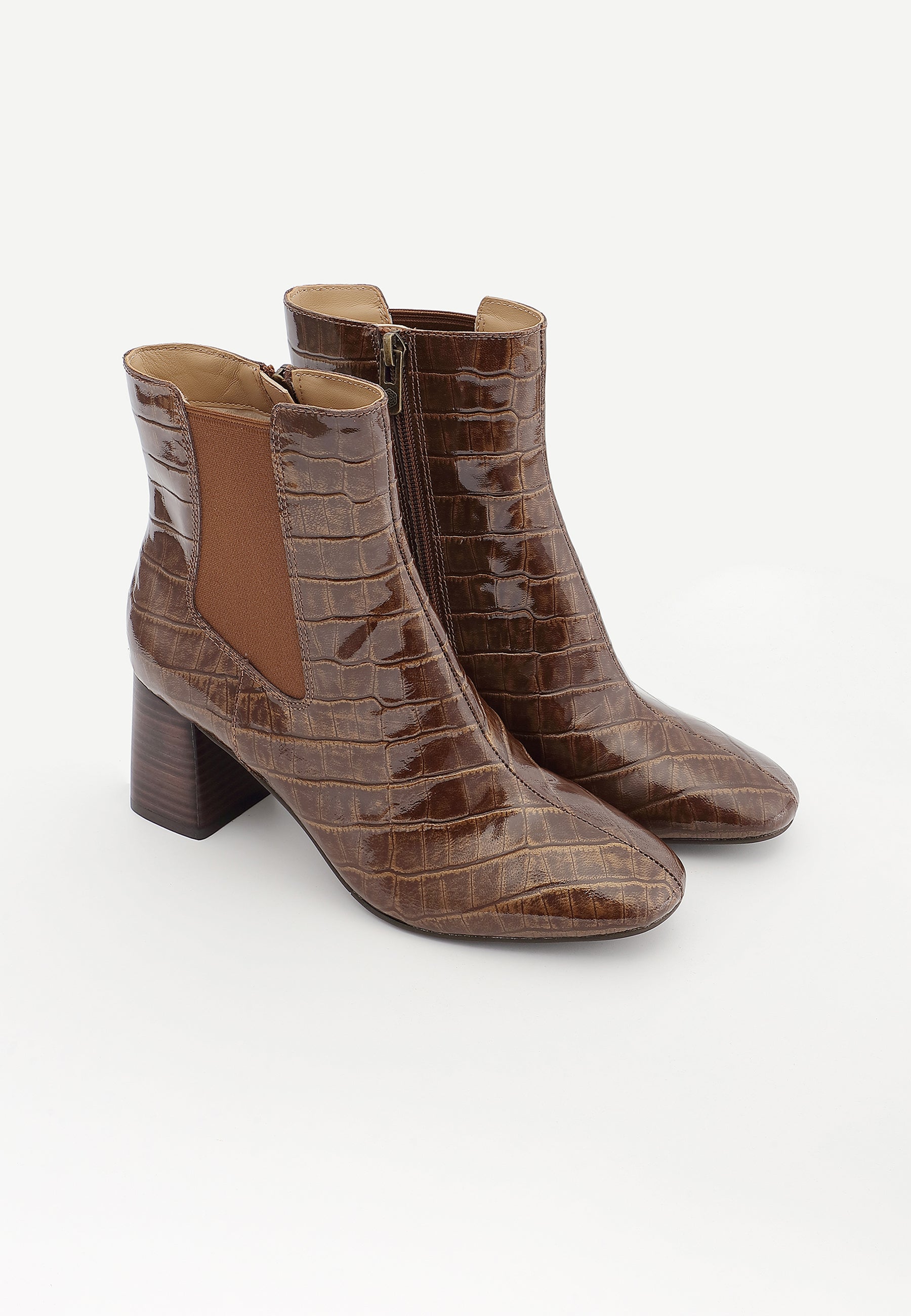MARILYN ANKLE BOOTS - CAMEL